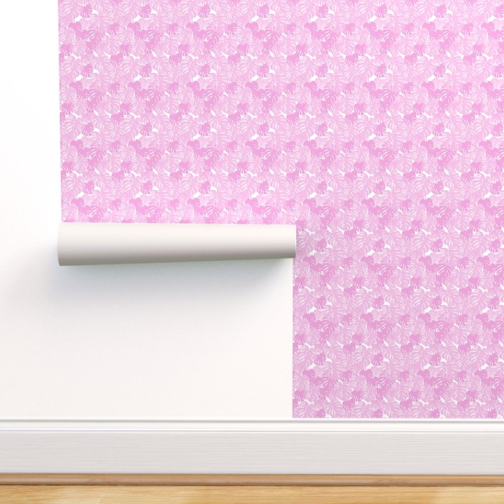 Foglie tropicali rosa pastello, 1024x1024 HD, PC