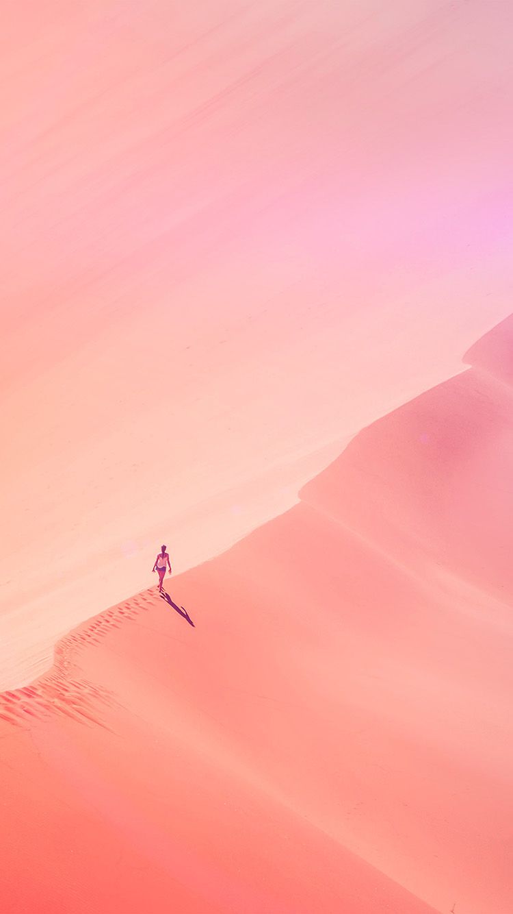 Duna deserto rosa minimal, 750x1334 Verticale, iPhone
