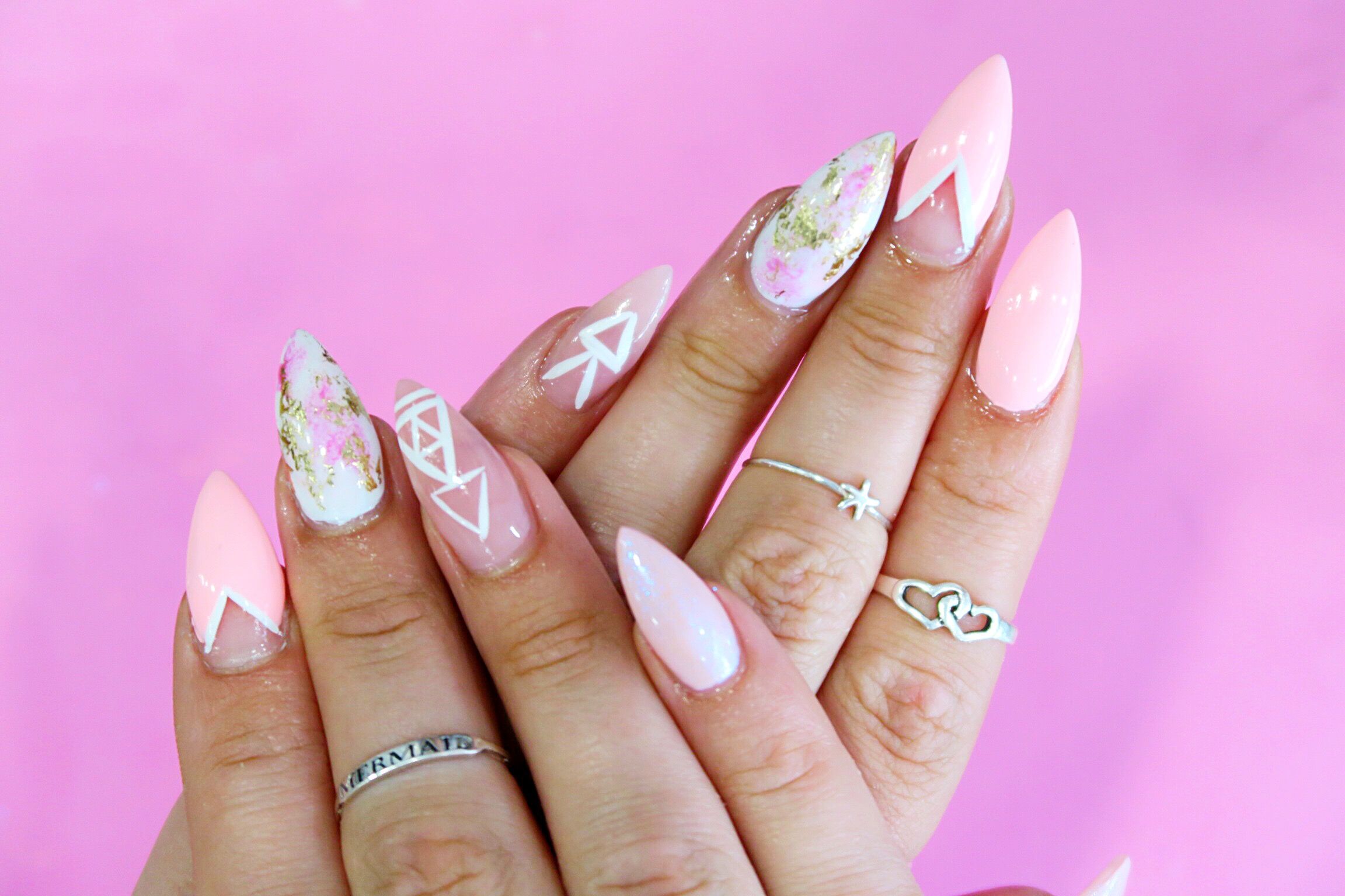 Nail art rosa pastello marmo, 2304x1536 alta risoluzione, Laptop