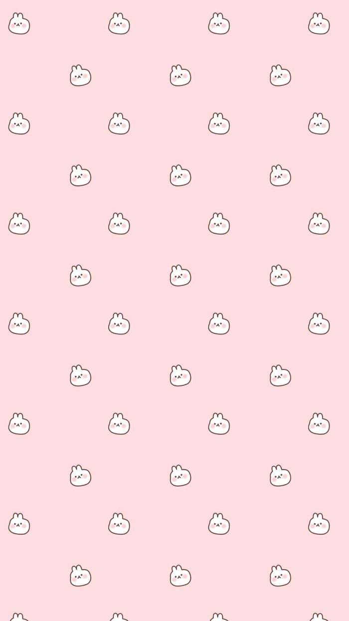 Coniglietti kawaii sfondo rosa, 700x1244 Verticale, OnePlus