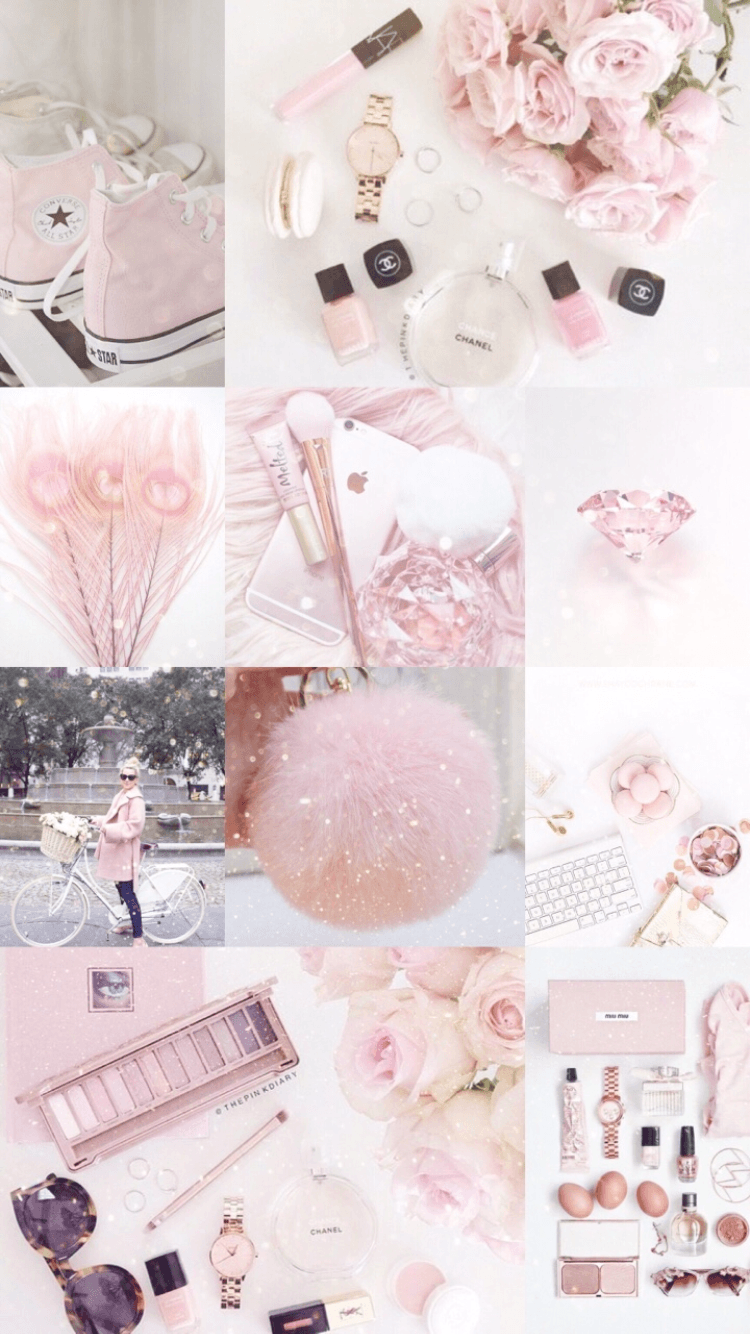 Collage rosa pastello estetico, 750x1334 Full HD Verticale, iPhone