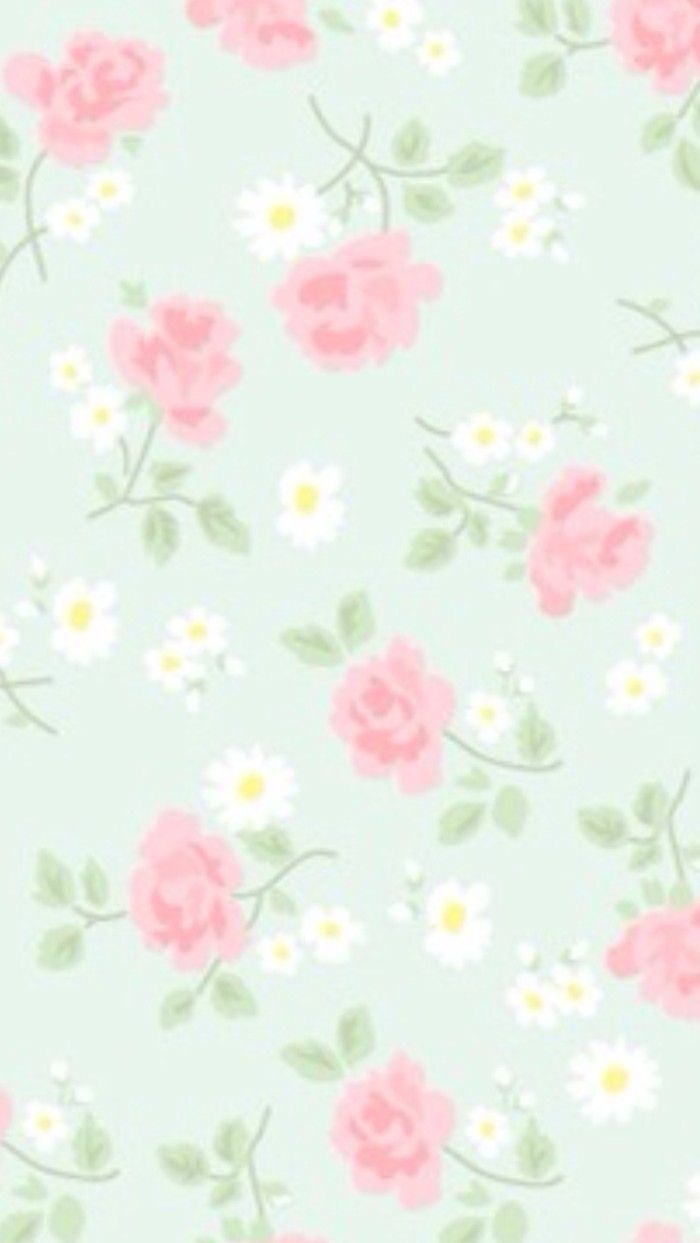 Pattern rose rosa e margherite, 700x1243 Verticale, Telefono