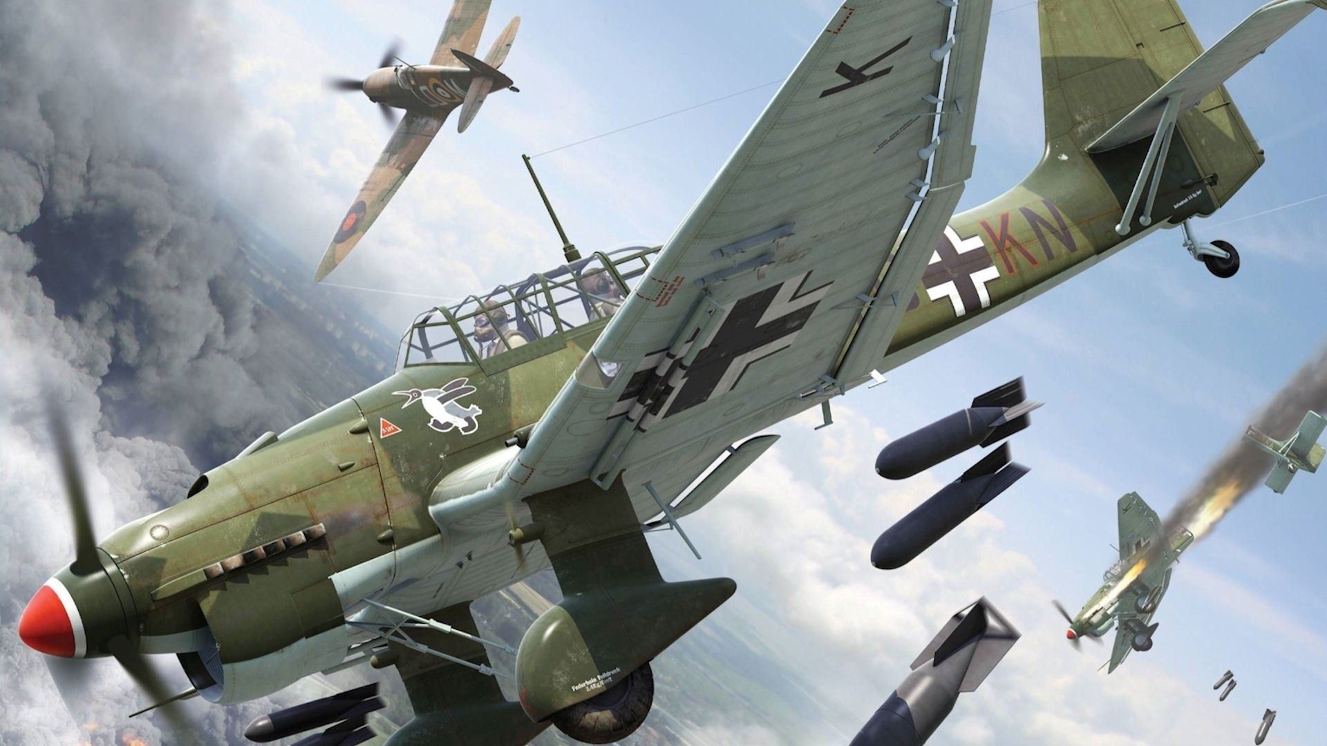 Aereo Stuka bombardiere WWII, 1920x1080 Full HD 1080p, Desktop