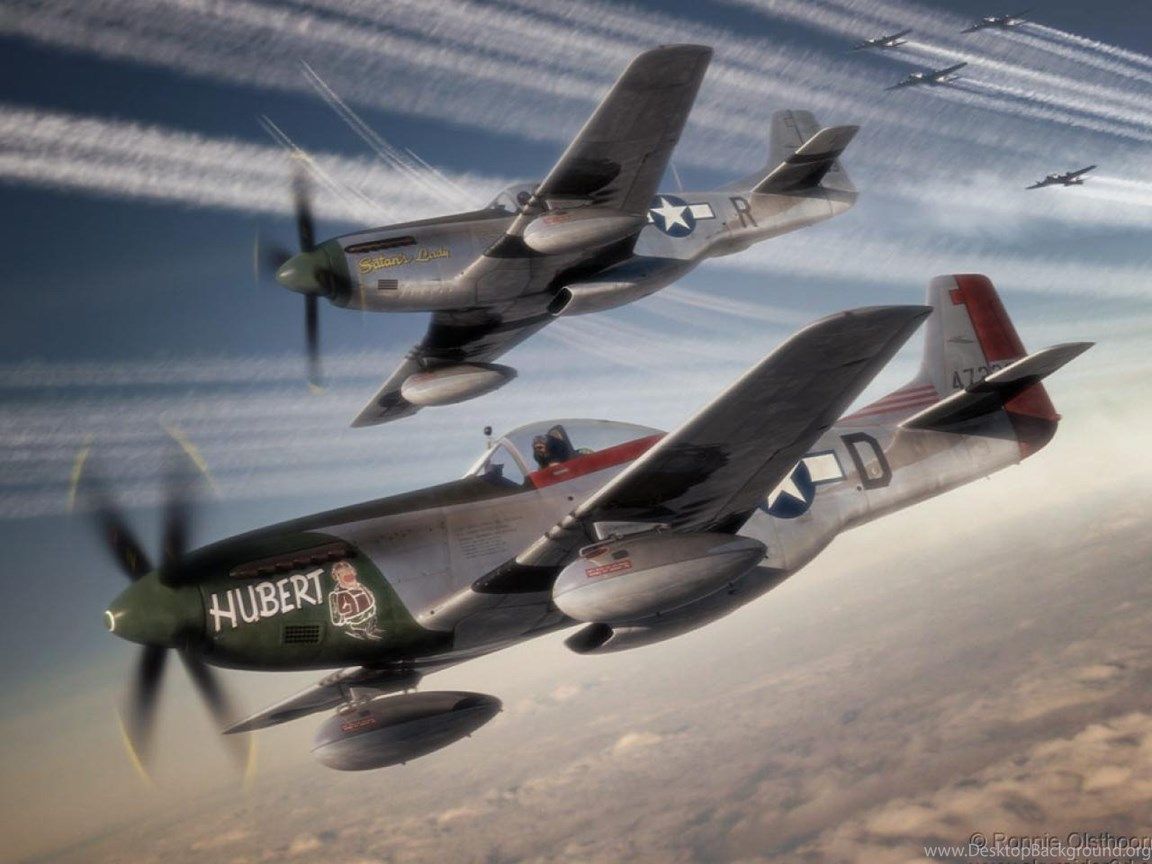 Aerei P-51 Mustang formazione, 1152x864 HD, Desktop