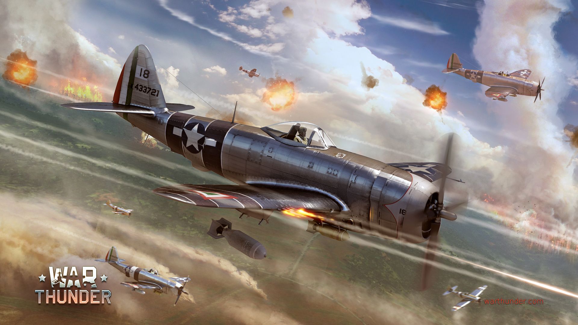 Aerei da guerra Spitfire artistici, 1920x1080 Full HD 1080p, PC
