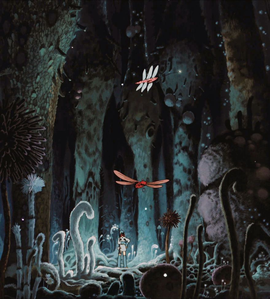 Foresta incantata Studio Ghibli, 880x974 Full HD Verticale, iPhone