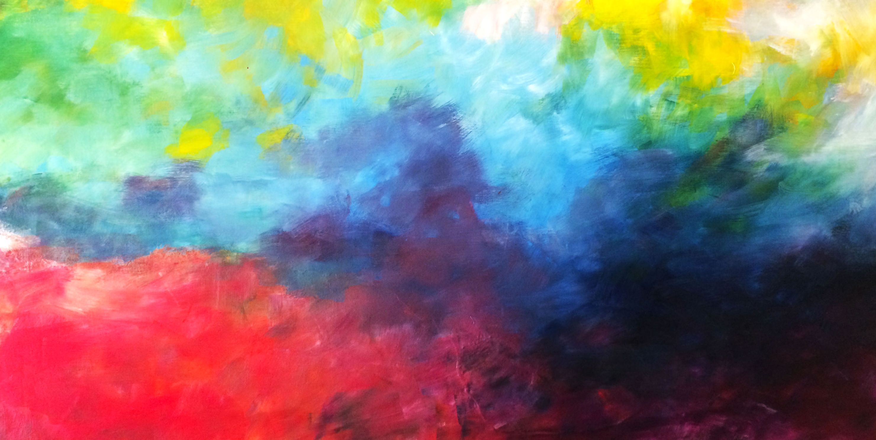 Pittura astratta multicolore sfumata, 2960x1488 2K QHD, PC