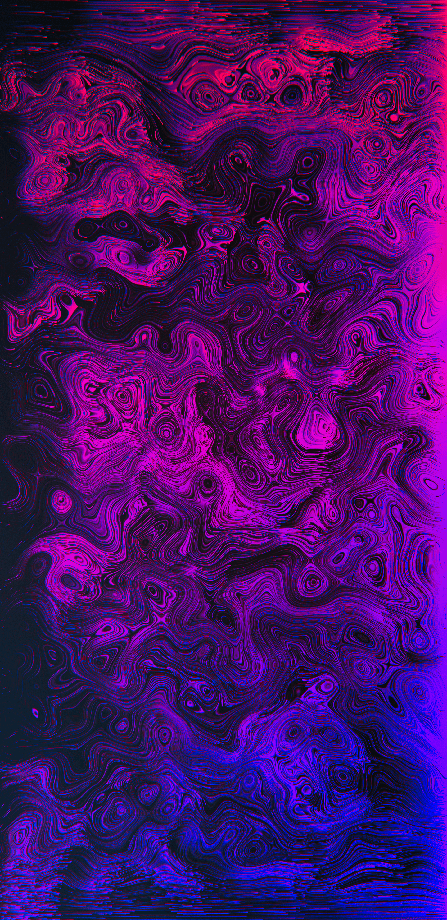 Astrazione fluida viola e nero, 1440x2960 Full HD Verticale, Smartphone