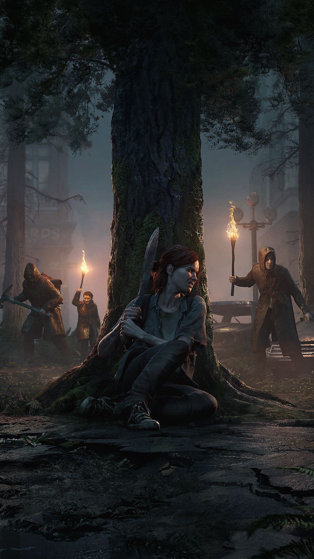The Last of Us, foresta notturna, 1080x1920 Verticale, Telefono