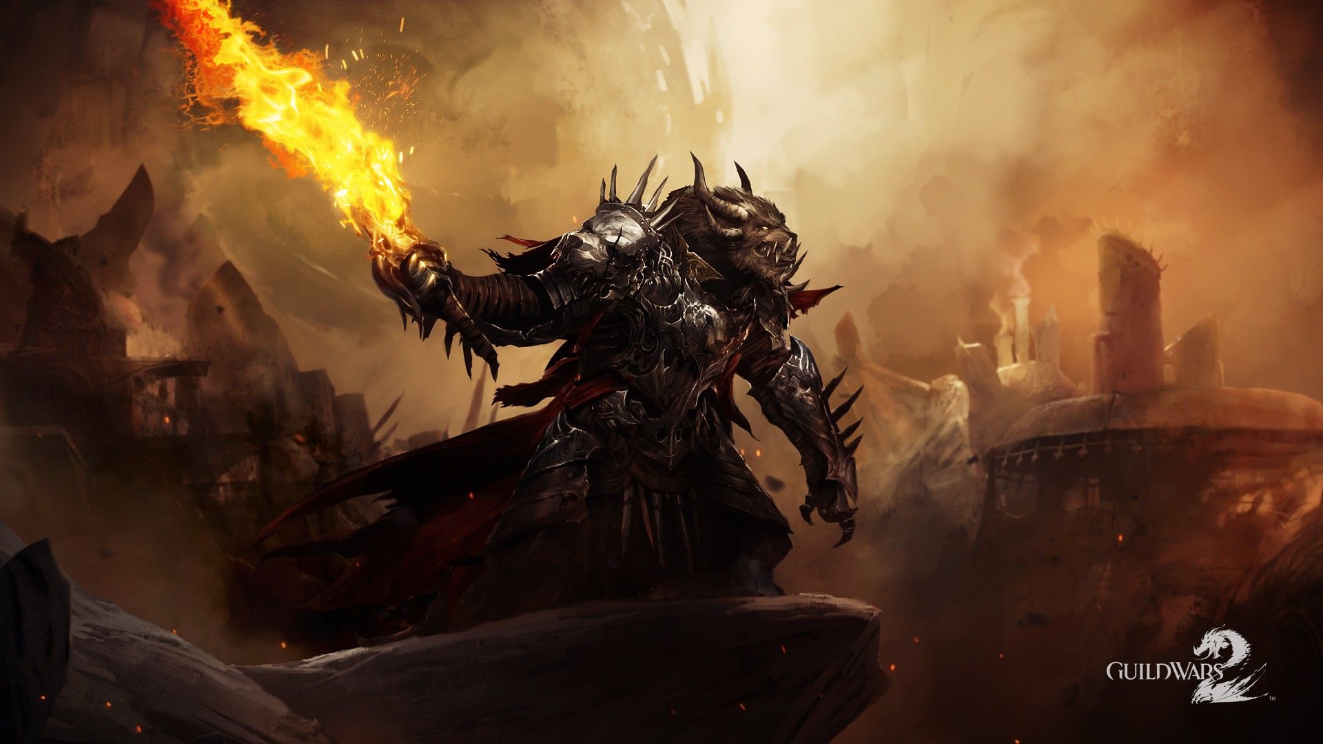 Guild Wars 2 guerriero fiamma, 1920x1080 1080p, Desktop