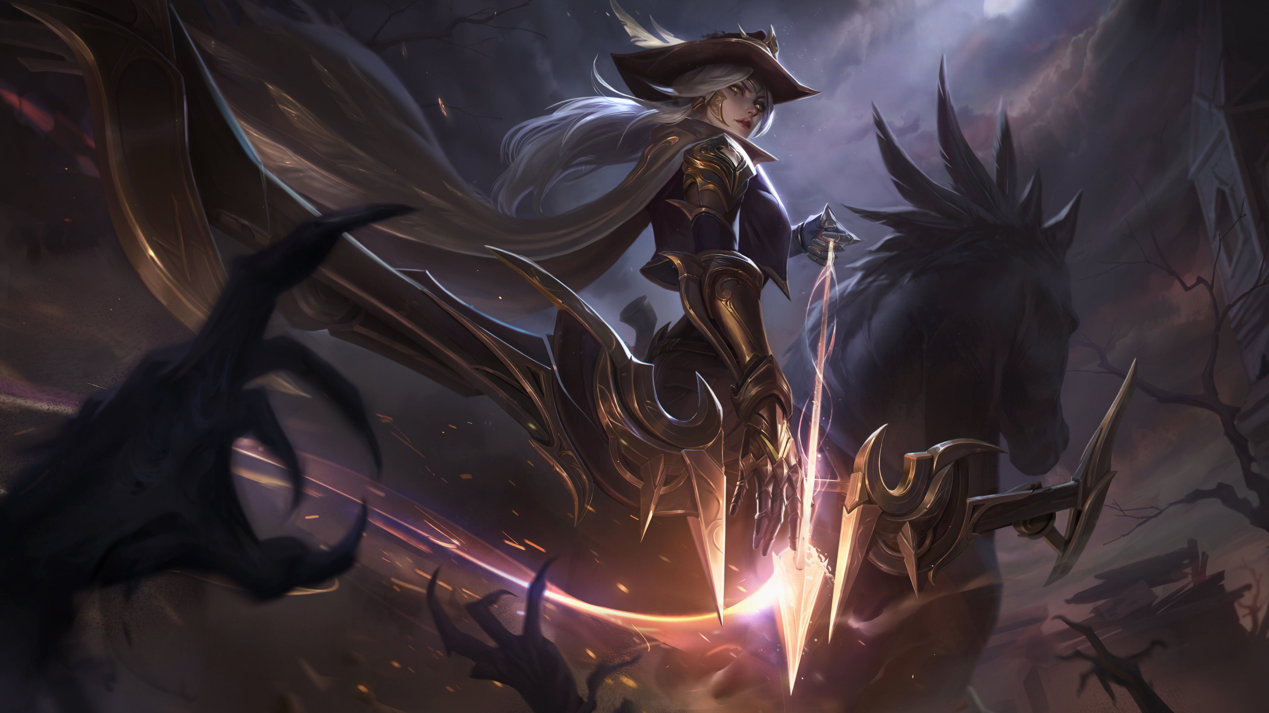 High Noon Ashe League of Legends, 4096x2304 UHD, Monitor 4K