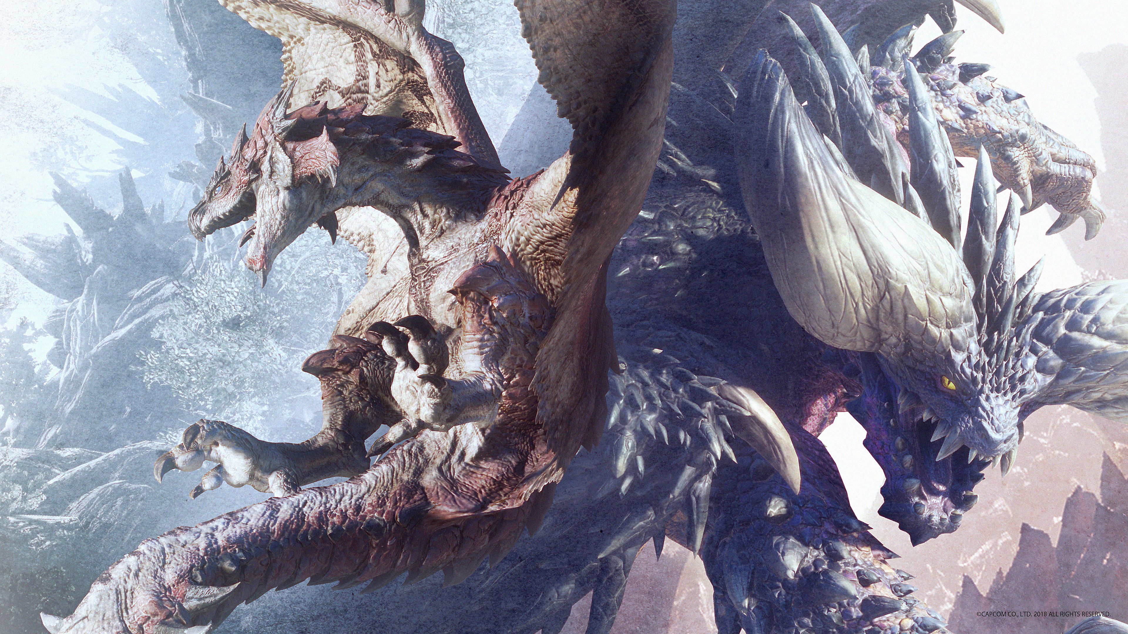 Drago Monster Hunter mostro, 3840x2160 4K Ultra HD, Desktop
