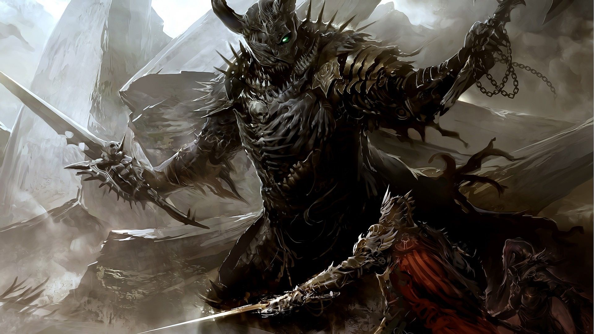 Guerriero demone con spada, 1920x1080 Full HD, PC Desktop