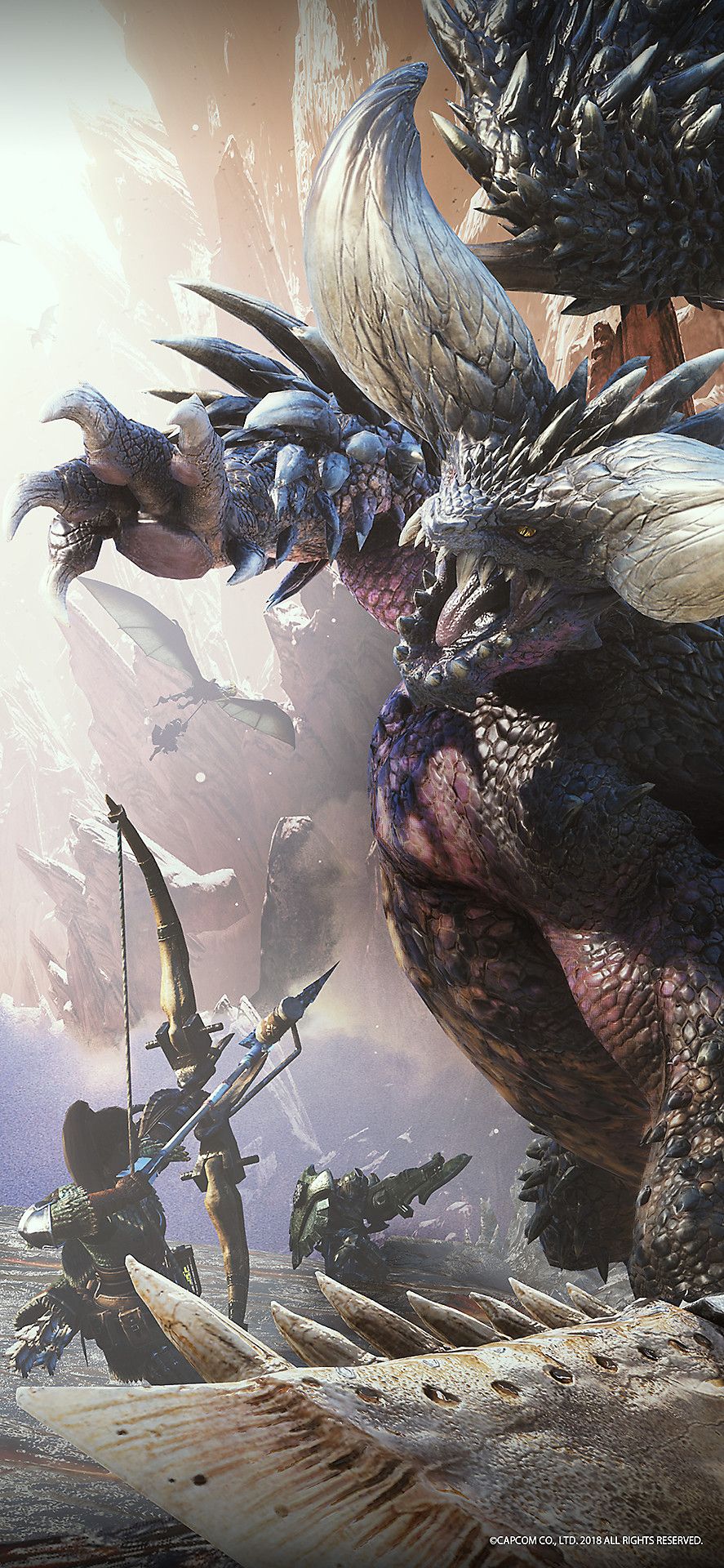 Monster Hunter World creatura, anime, 887x1920 Full HD Verticale, iPhone