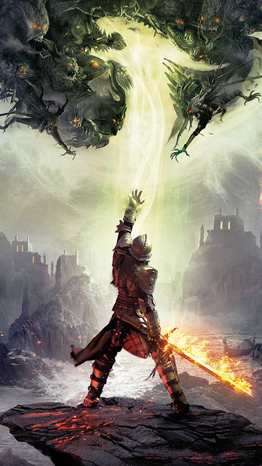 Dragon Age Inquisition guerriero drago, 1080x1920 Full HD Verticale, iPhone