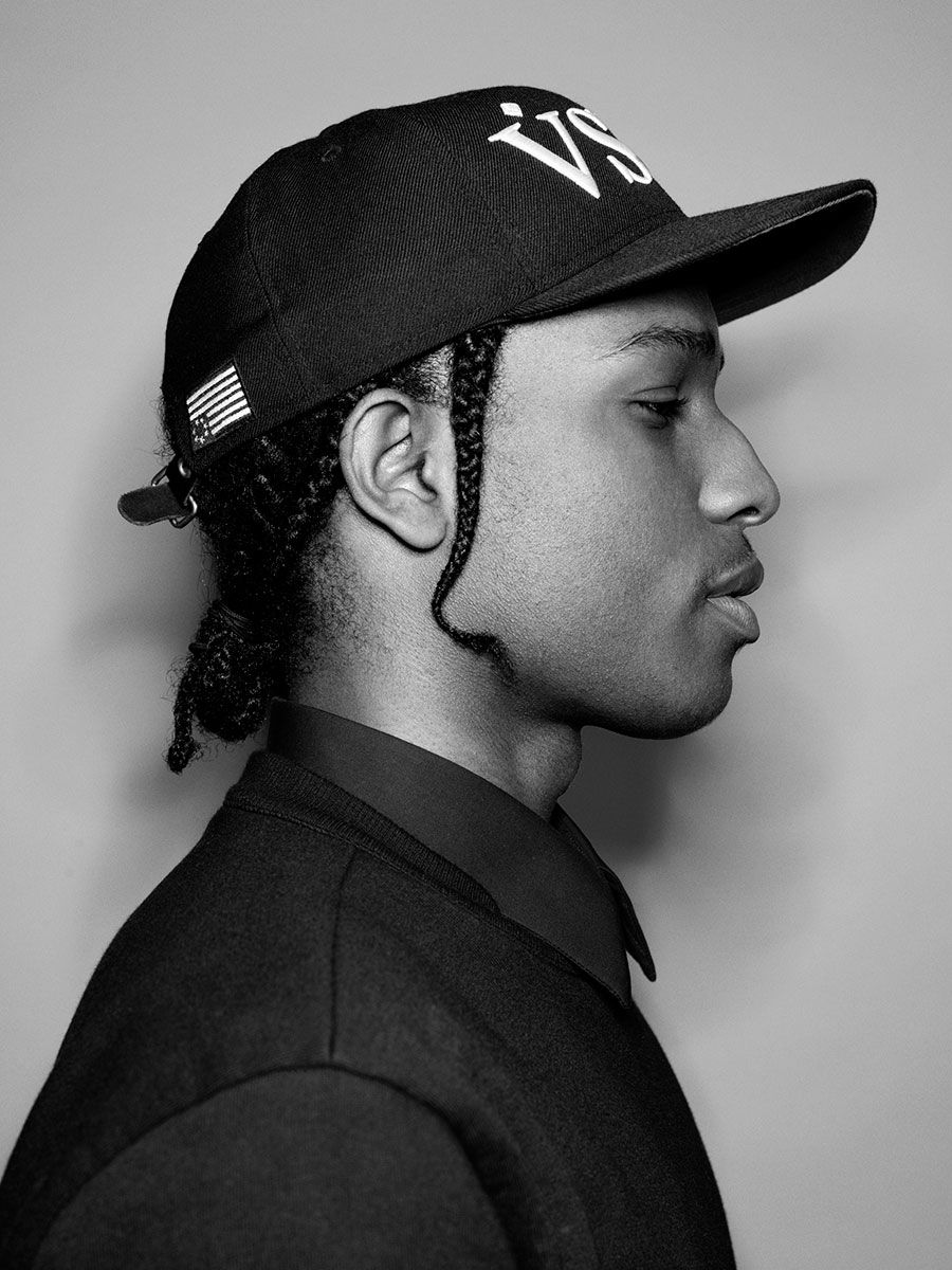 ASAP Rocky profilo bianco e nero, 900x1200 Full HD Verticale, Smartphone