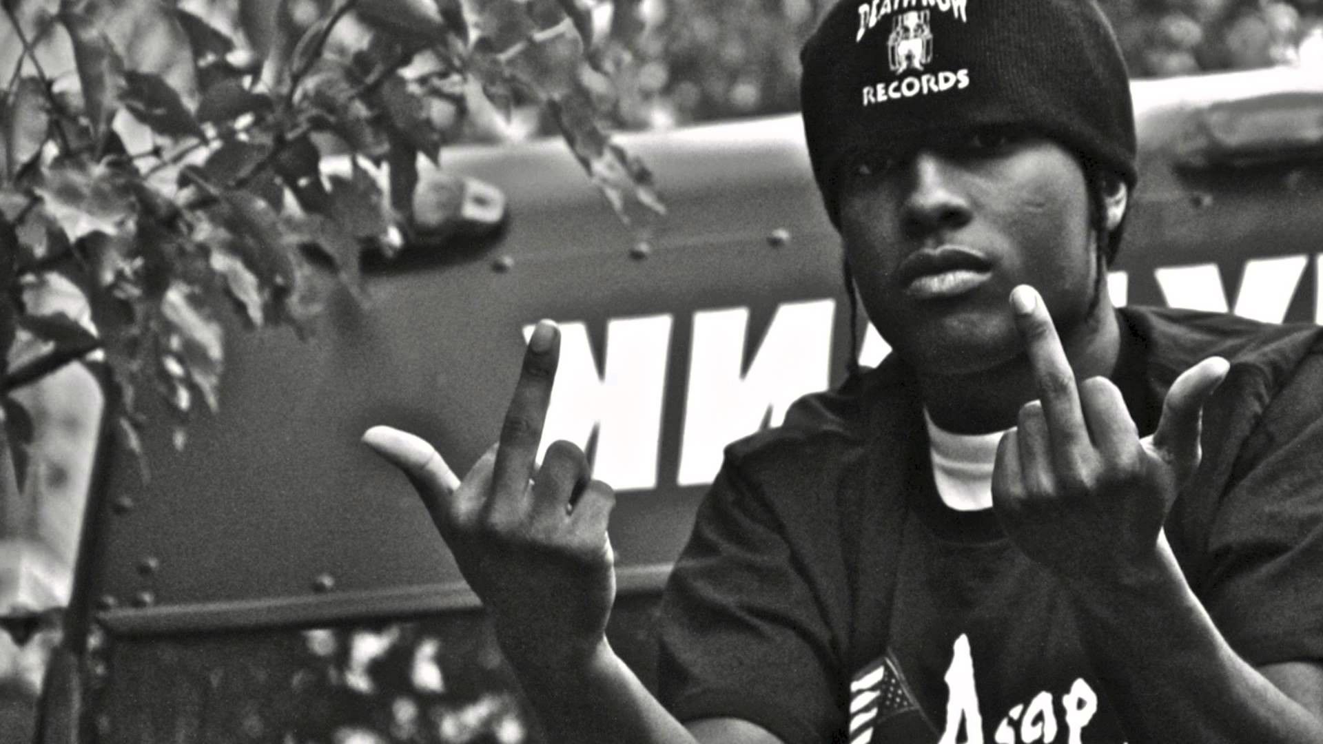 ASAP Rocky in bianco e nero, 1920x1080 Full HD, Desktop