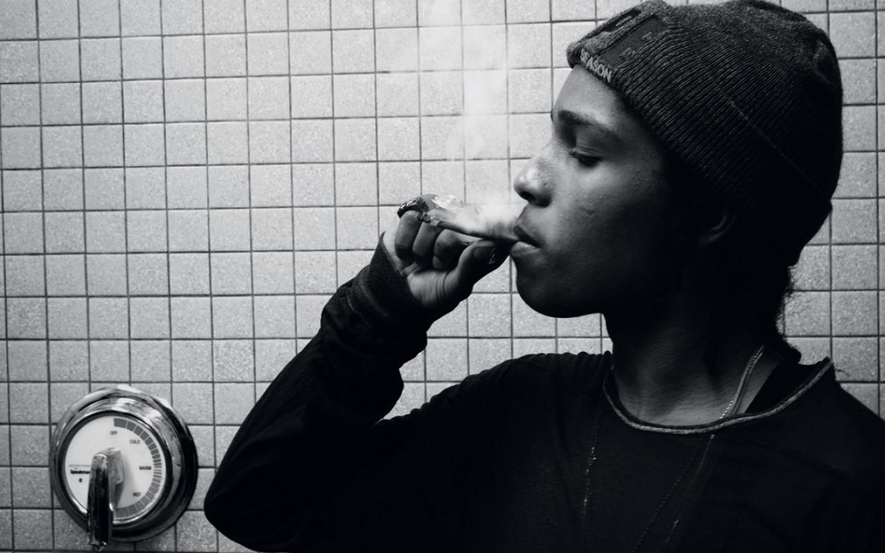 ASAP Rocky bianco e nero, 1280x800 720p, PC