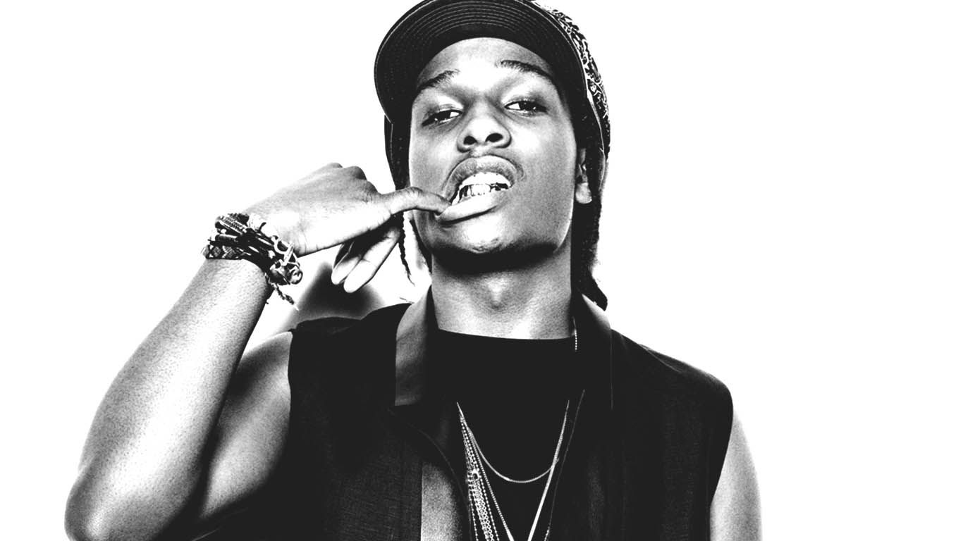 ASAP Rocky bianco e nero, 1366x768 720p, PC