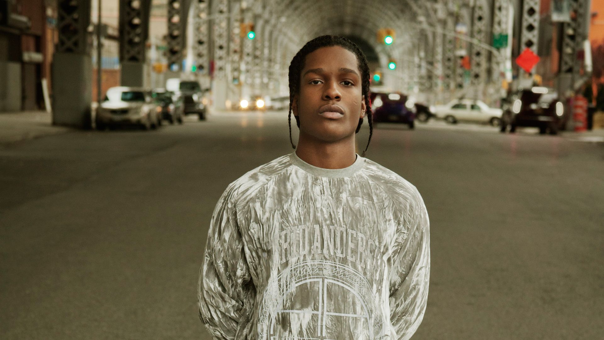 ASAP Rocky in tunnel urbano, rapper, 1920x1080 Full HD, Desktop