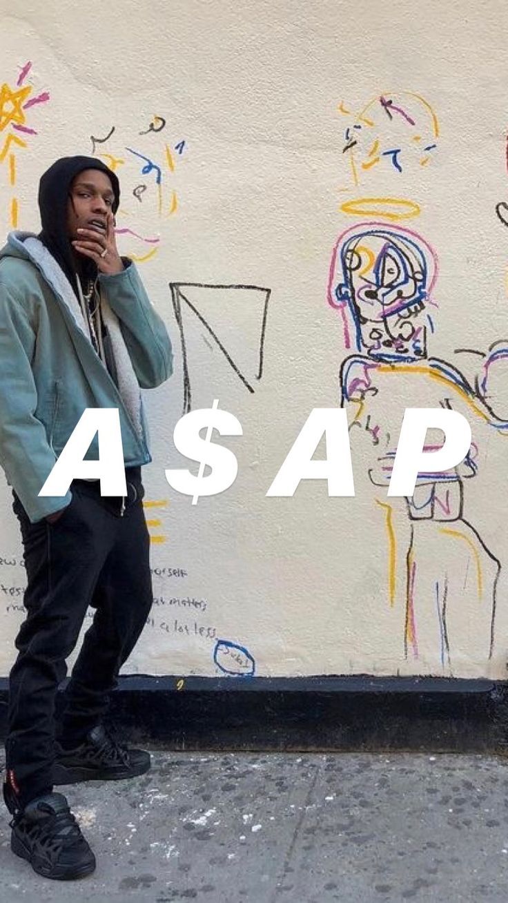 ASAP Rocky street style graffiti, 736x1308 Full HD Verticale, iPhone