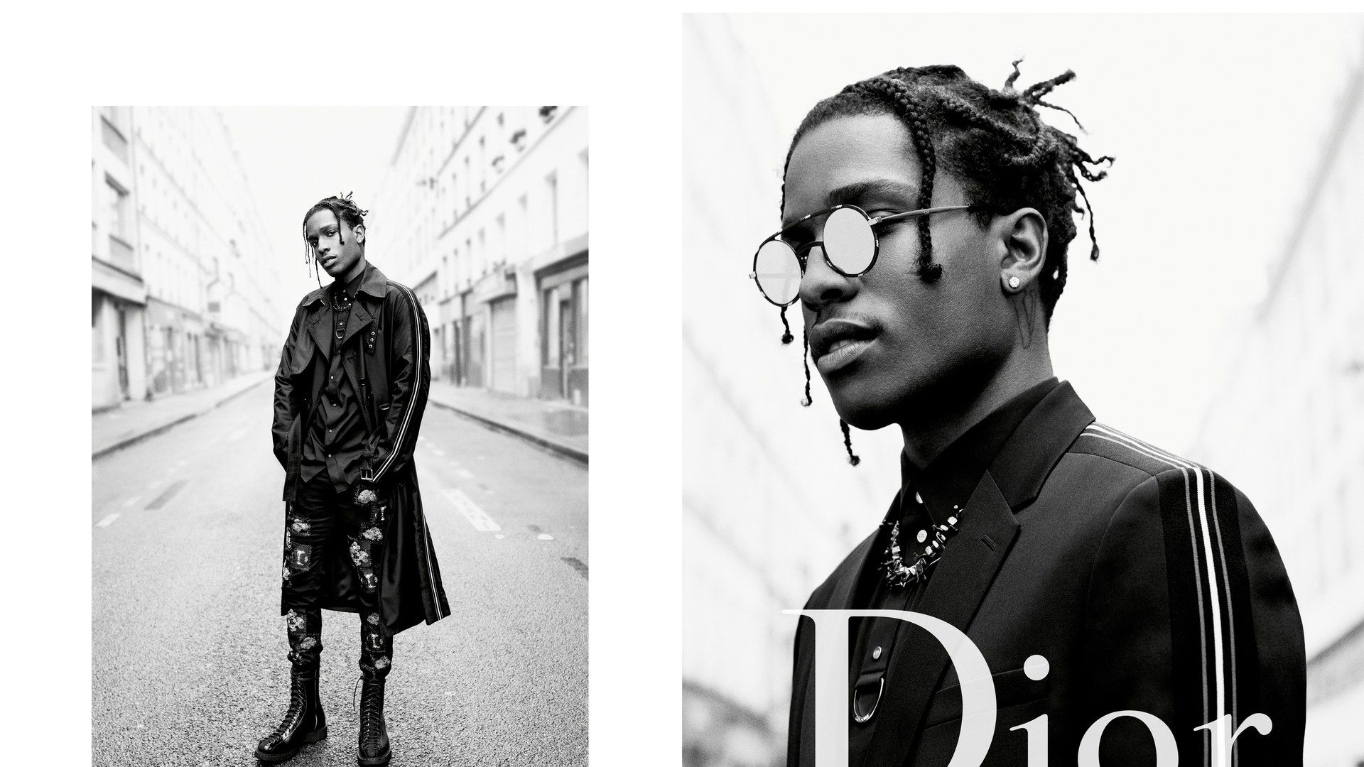 ASAP Rocky campagna Dior bianco/nero, 1920x1080 1080p, Desktop