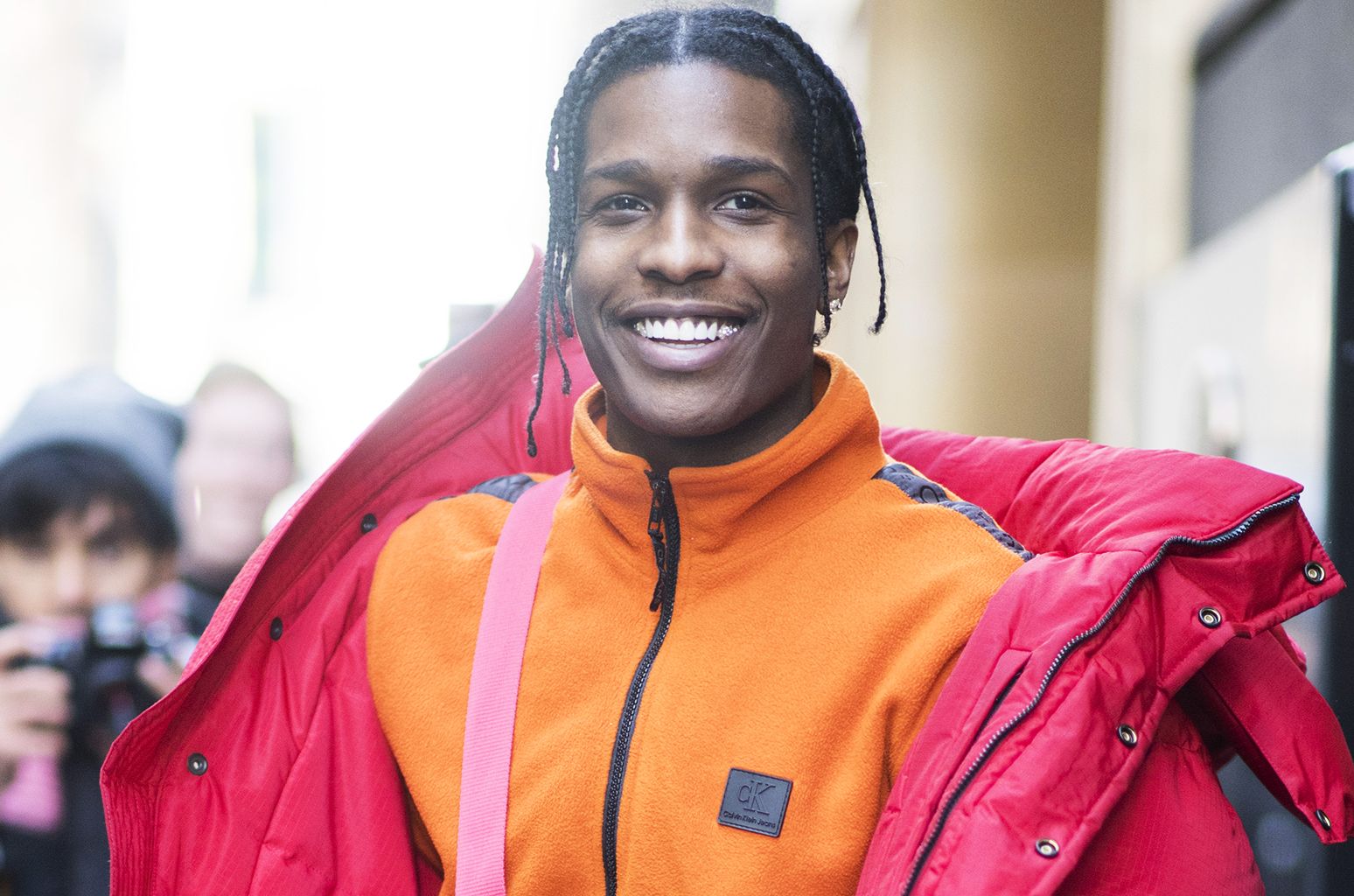 ASAP Rocky giacca rossa arancione, 1548x1024 HD, Desktop