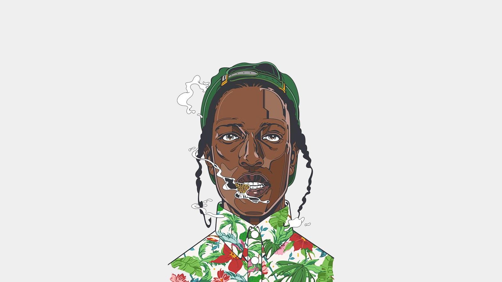ASAP Rocky ritratto glitch, 750x1334 Full HD Verticale, iPhone