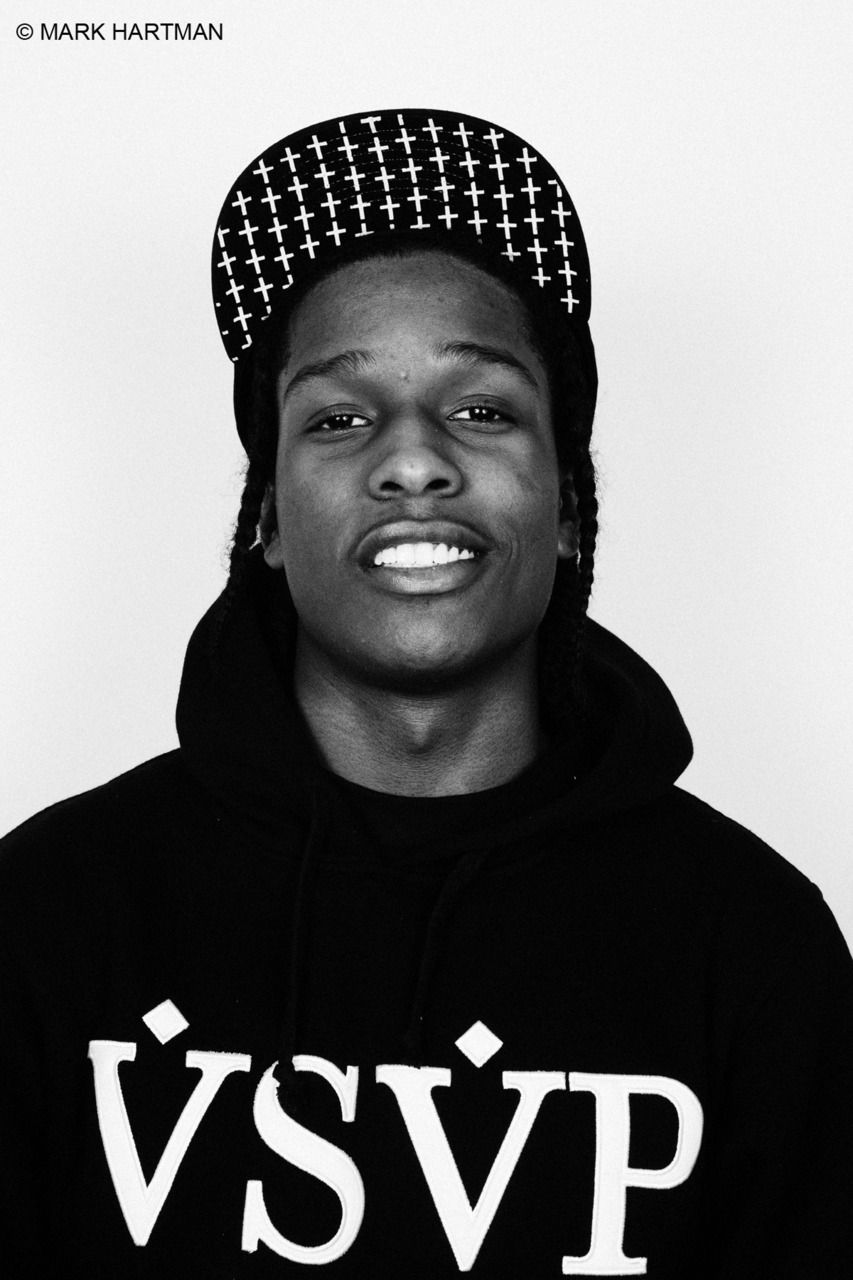 ASAP Rocky ritratto bianco nero, 853x1280 Full HD Verticale, Smartphone