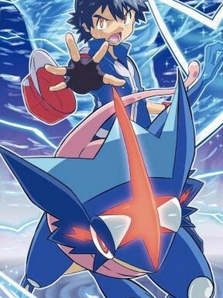 Ash Greninja Pokémon, 768x1024 Verticale, Mobile