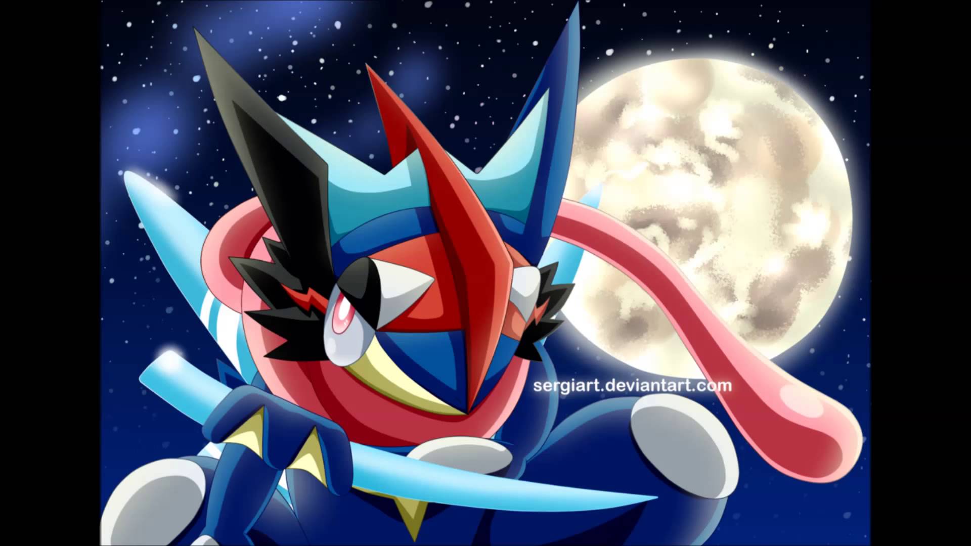 Ash Greninja sfondo nero, 1900x1200 HD Ready, Desktop