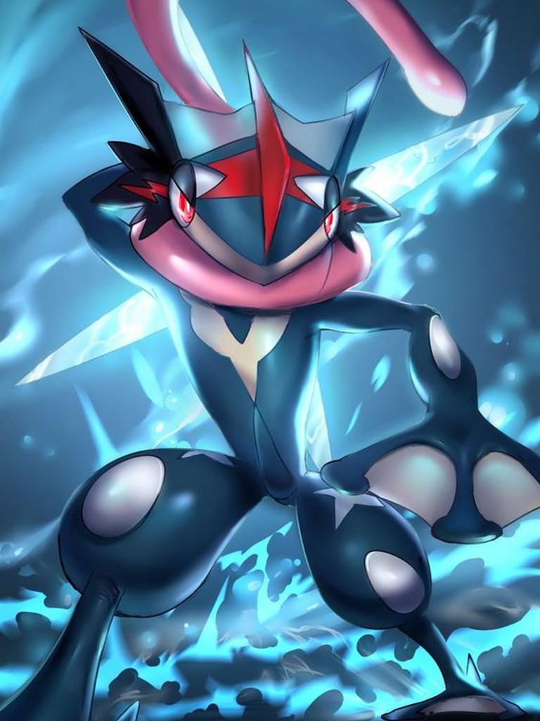 Ash Greninja Pokémon, 768x1024 Full HD Verticale, iPhone