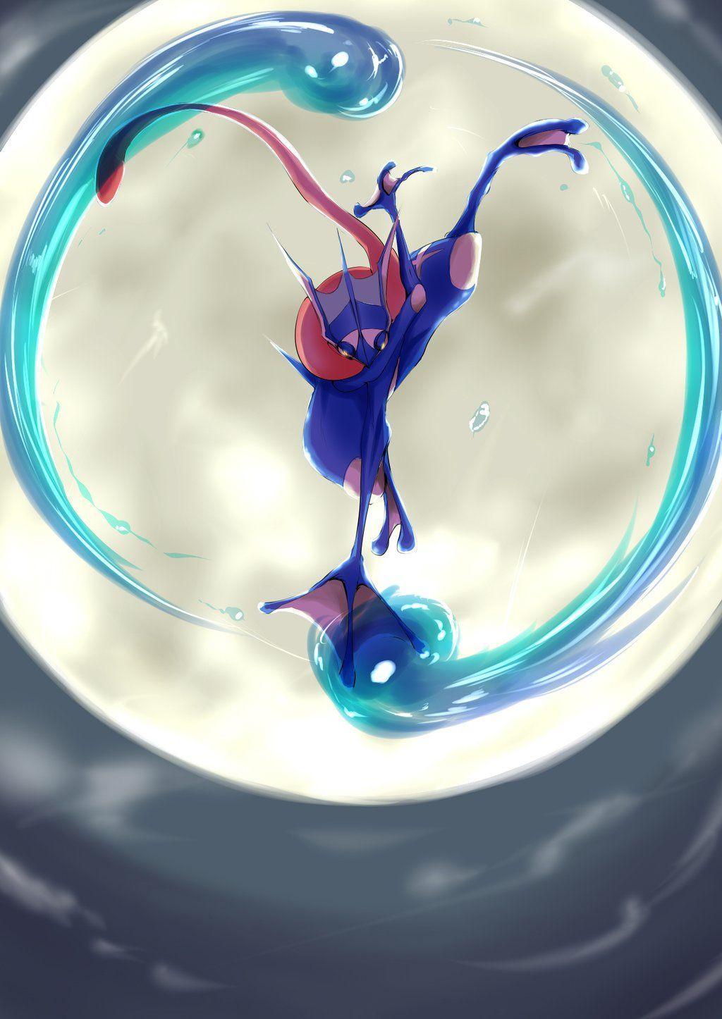 Ash Greninja luna piena, Pokemon, 1024x1446 Verticale, Mobile
