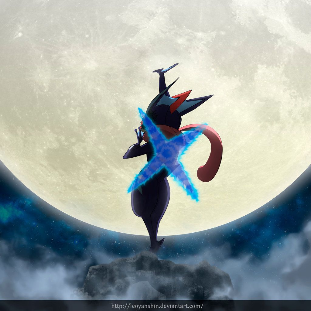 Ash Greninja luna, 1024x1024 HD, iMac