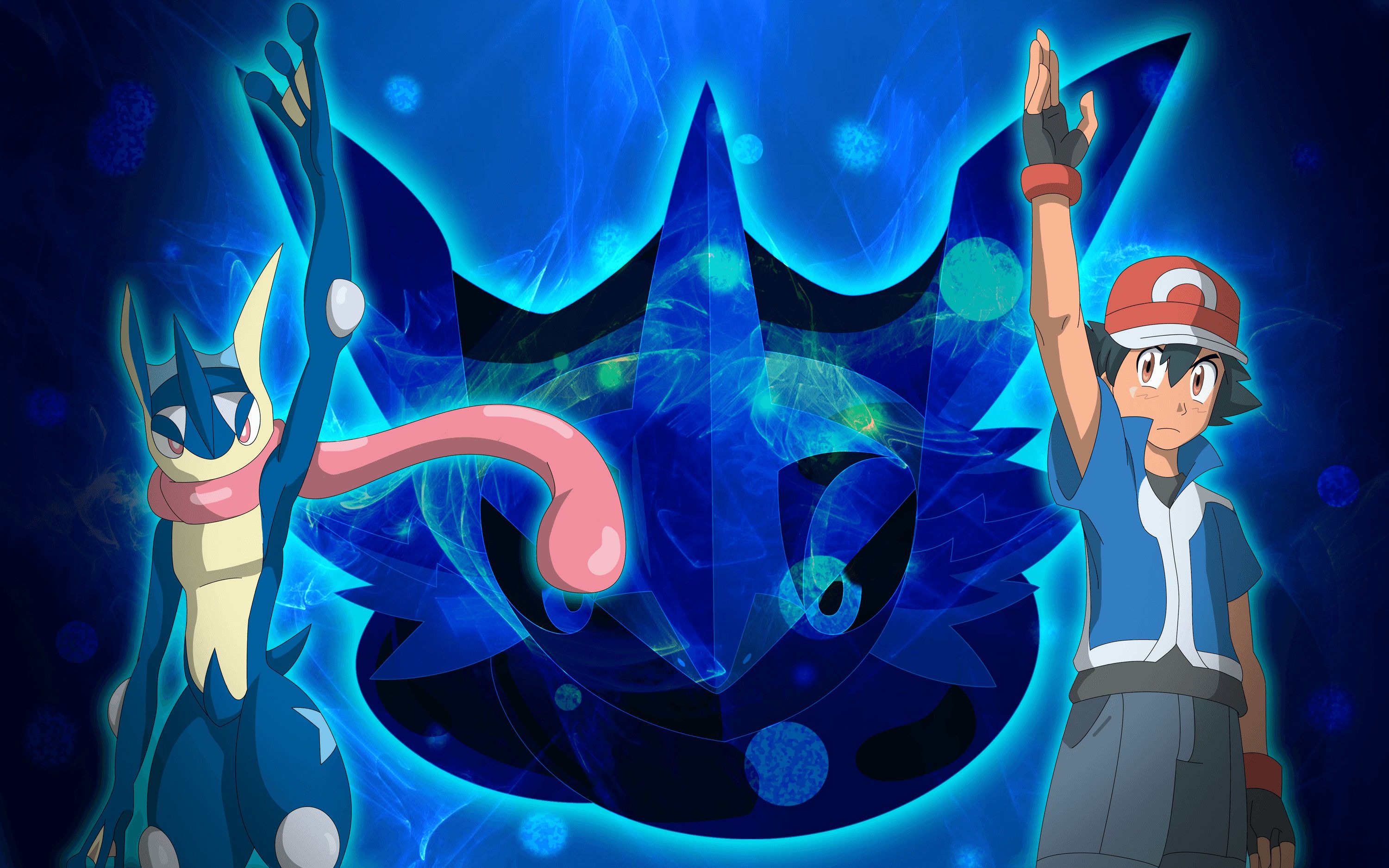 Ash Greninja Pokémon, 3000x1875 WQXGA, Laptop