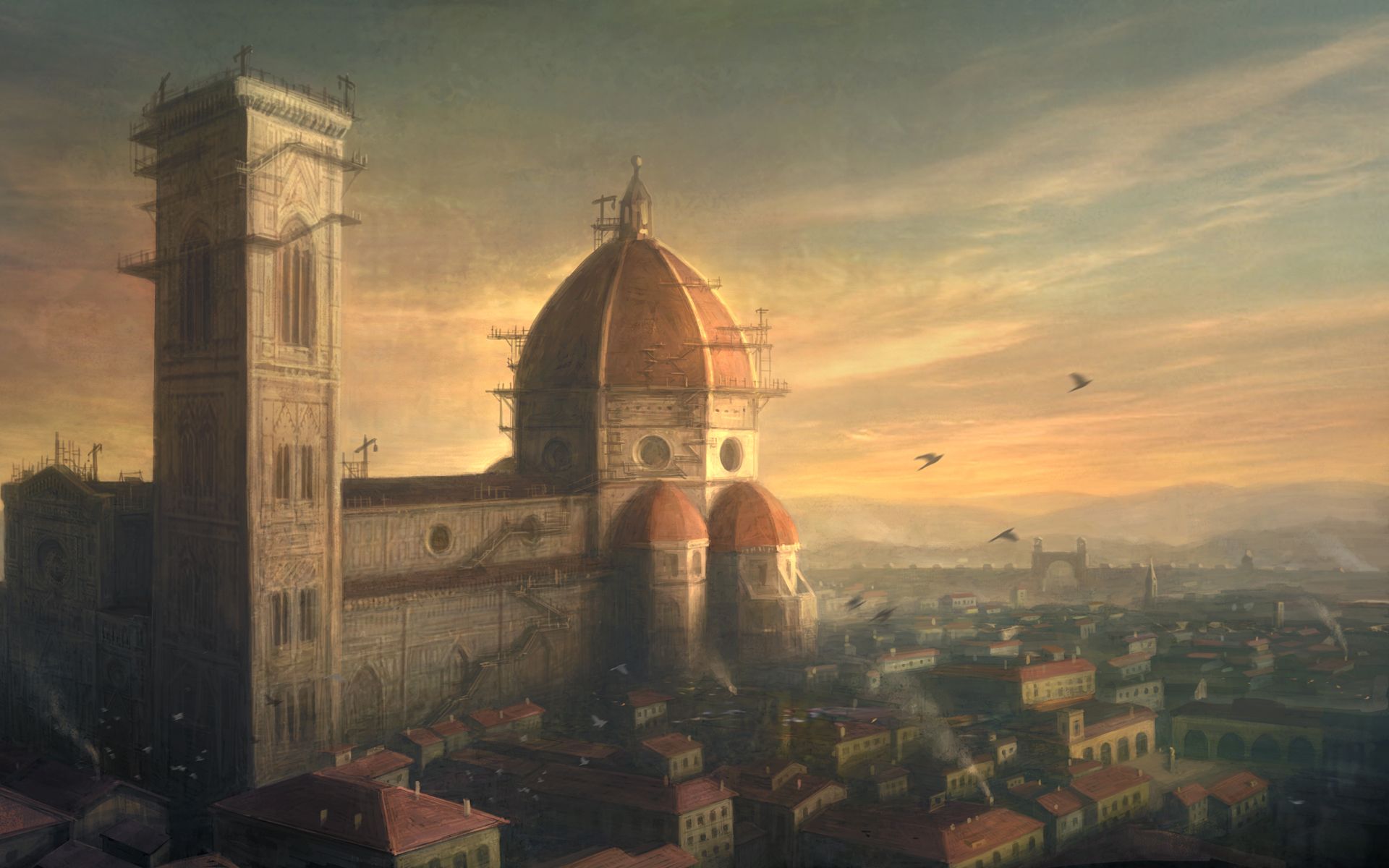 Firenze, cattedrale rinascimentale, Assassin's Creed, 1920x1200 Full HD+ WUXGA, Laptop