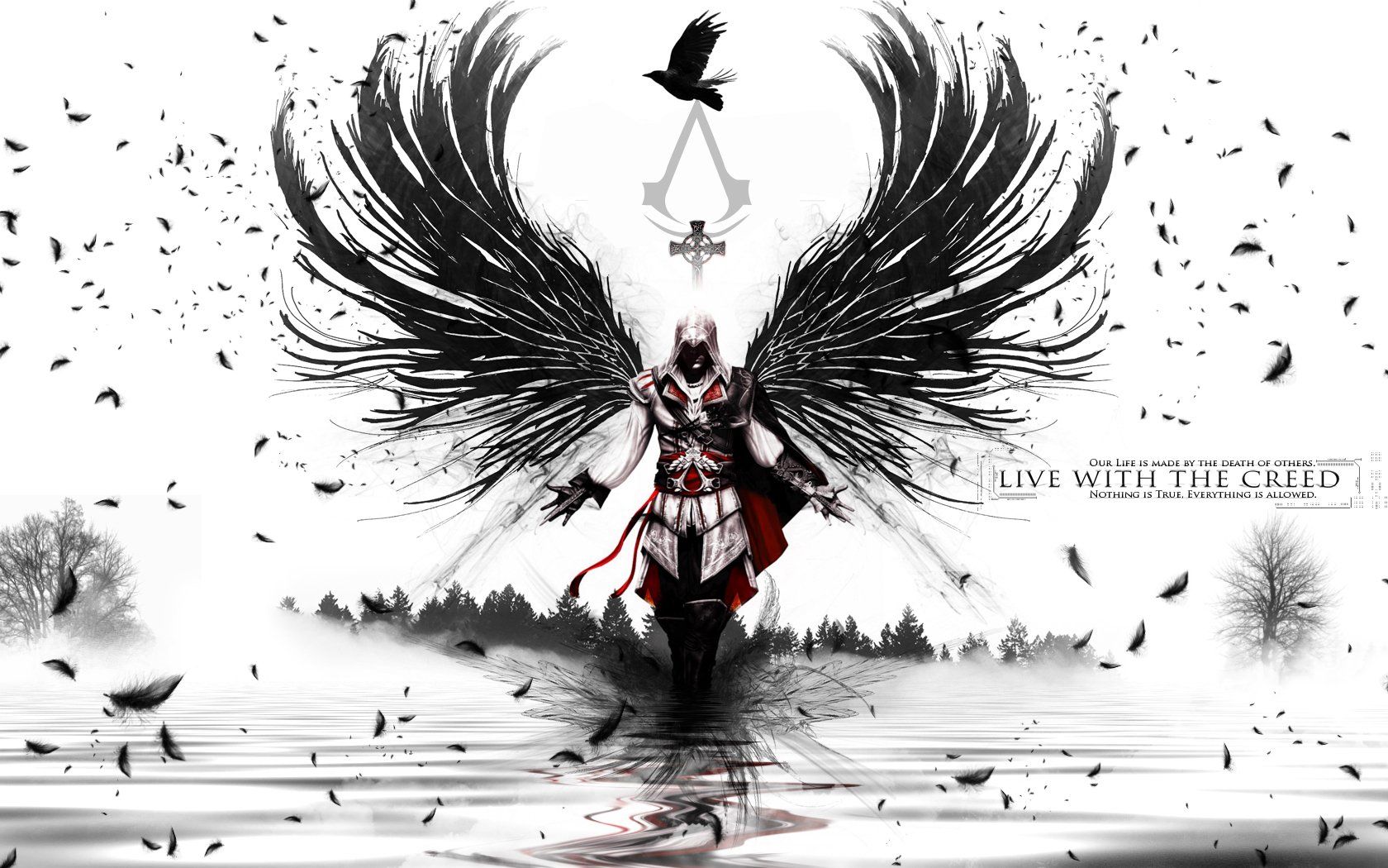 Ezio Assassin's Creed ali nere, 1680x1050 900p, MacBook Air