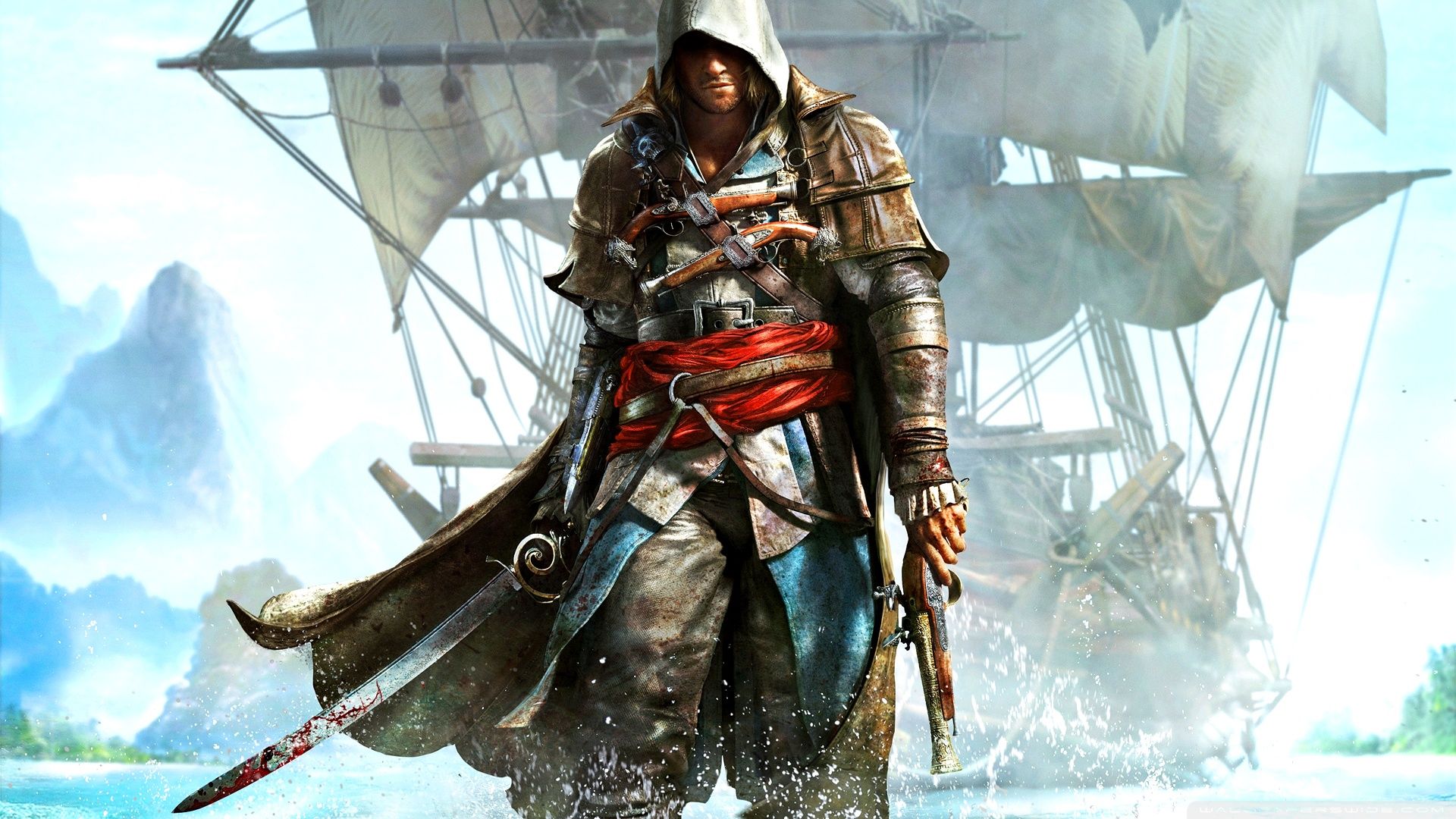 Edward Kenway Assassin's Creed pirata, Ubisoft, 1920x1080 Full HD 1080p, Laptop