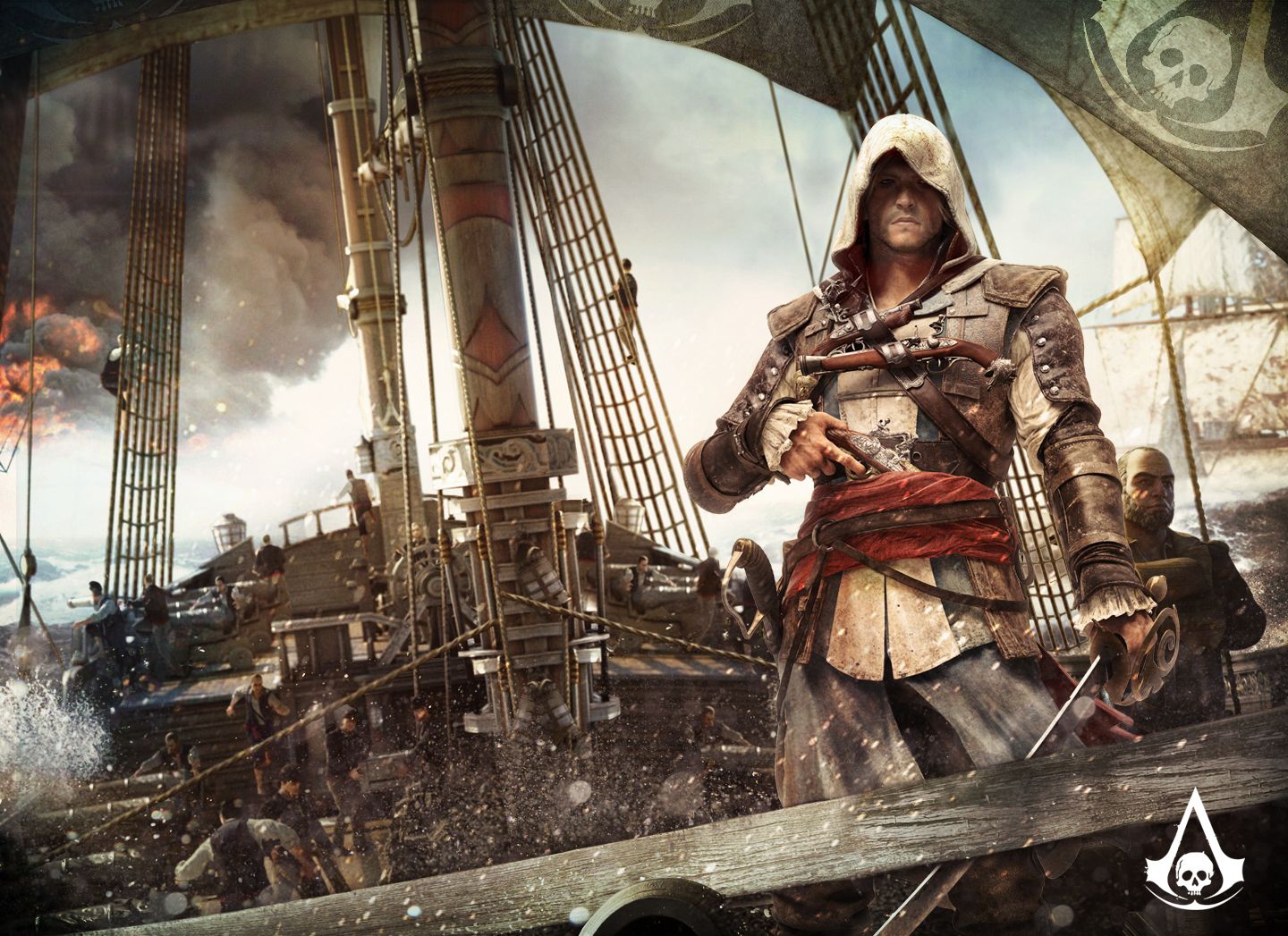 Edward Kenway nave pirata, 1440x1047 HD, Desktop