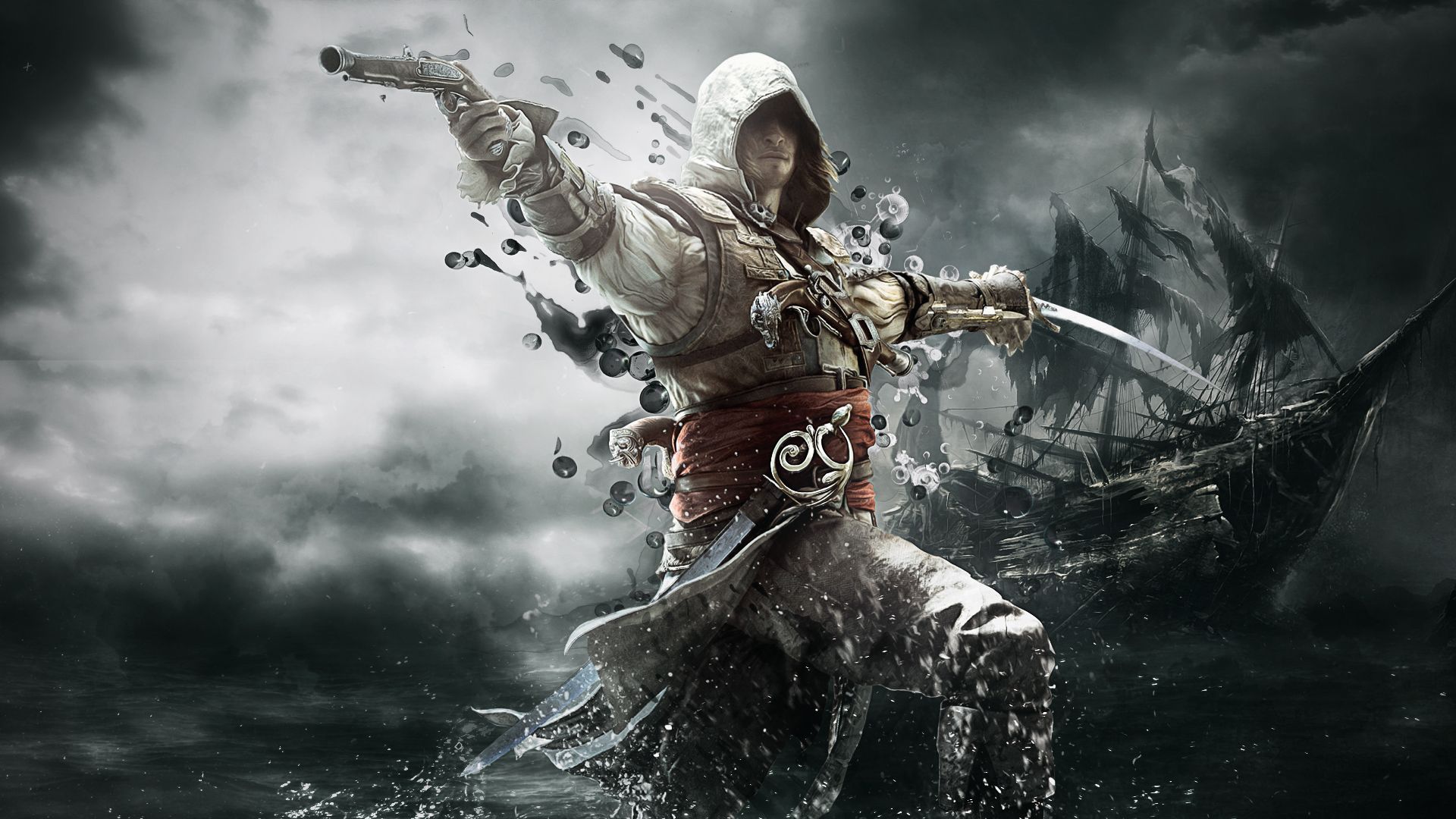 Assassin's Creed Black Flag, pirata, 1920x1080 Full HD, PC