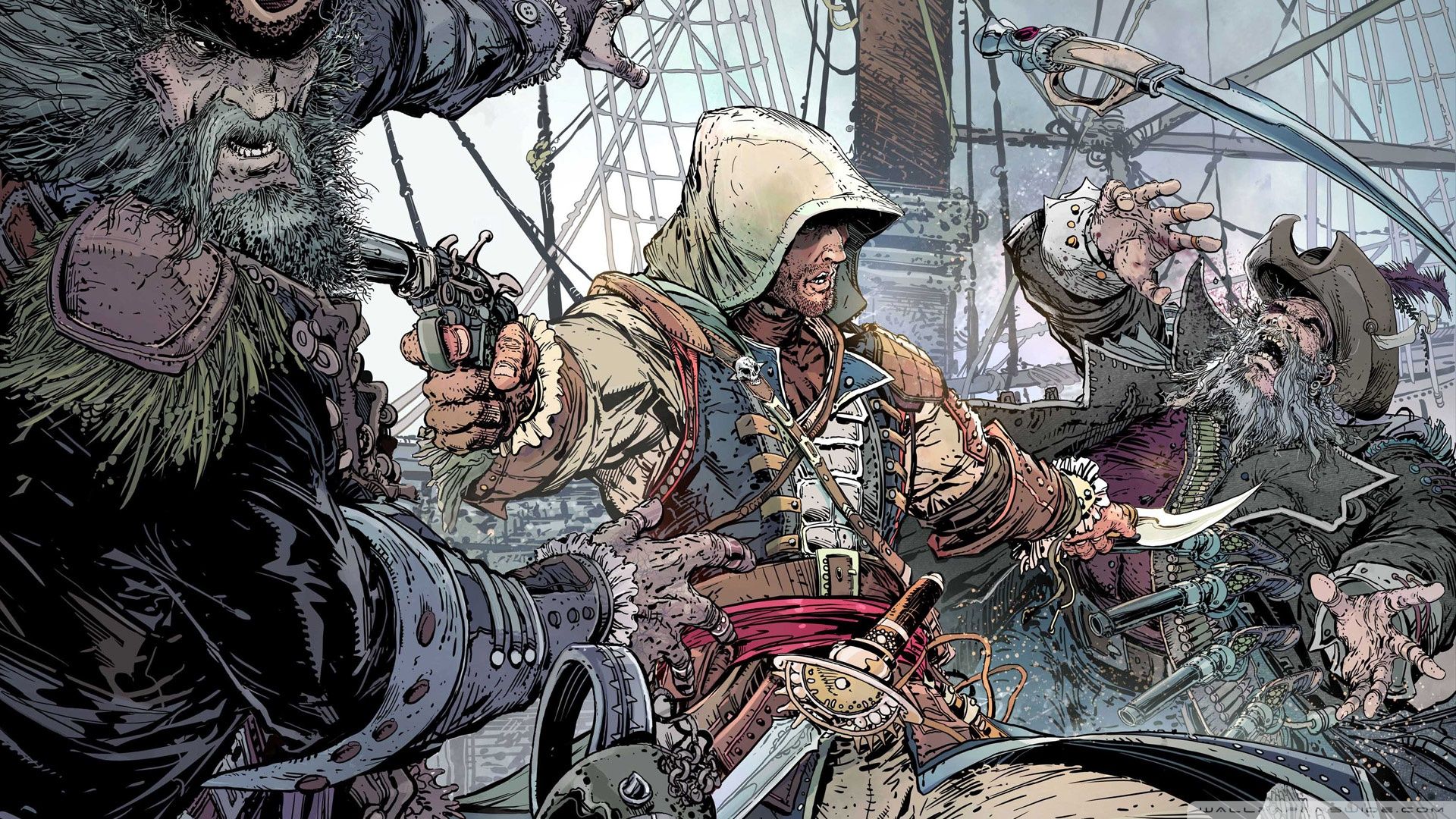 Assassin's Creed Black Flag pirati, 1920x1080 Full HD 1080p, Laptop