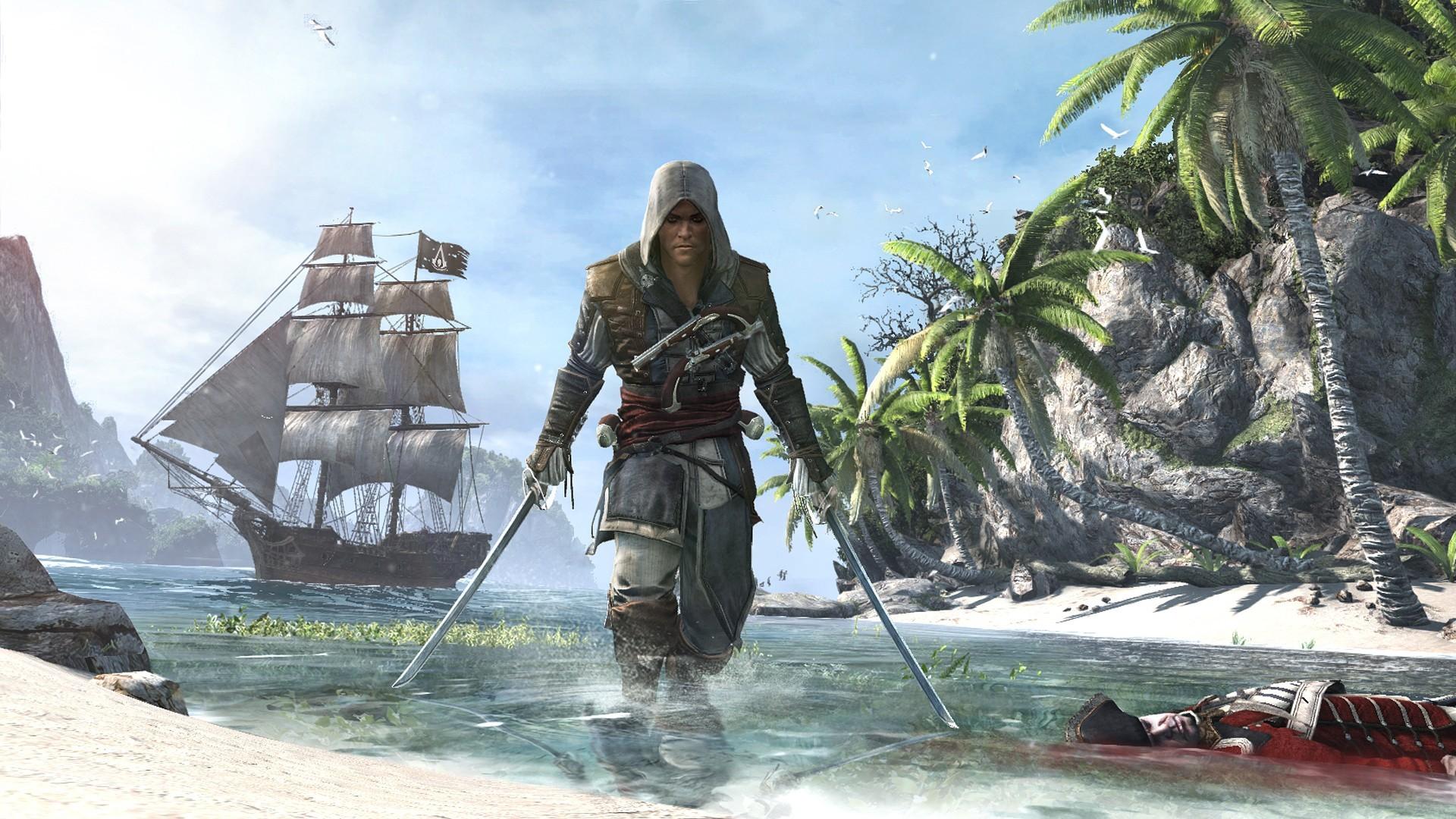 Pirata Edward Kenway spiaggia, 1920x1080 Full HD 1080p, Desktop
