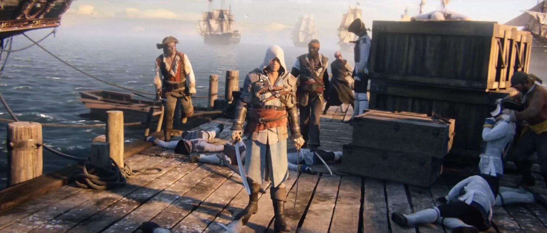 Edward Kenway nave pirata, 1907x813 21:9, Ultrawide