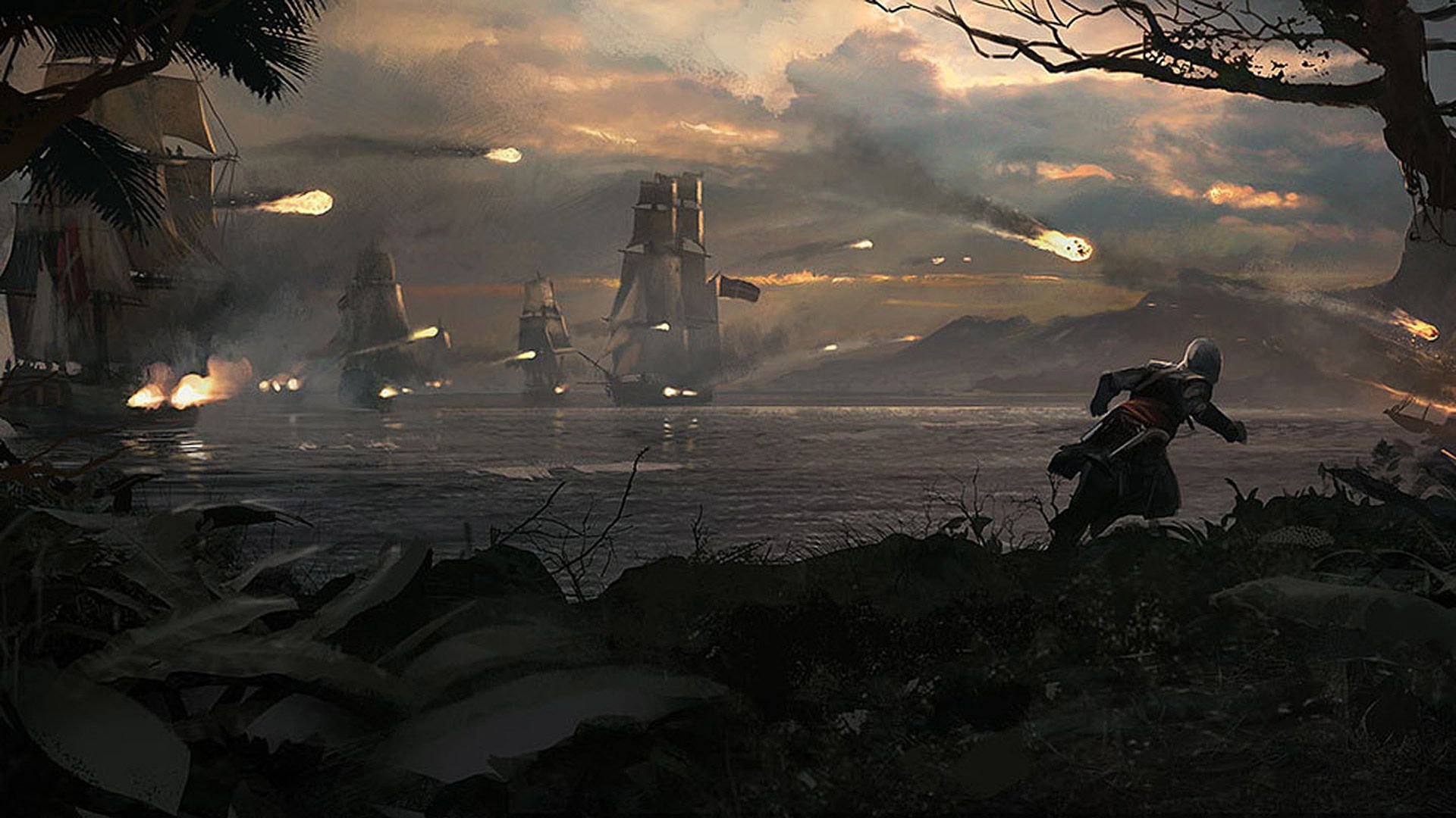 Assassin's Creed Black Flag pirati nave, 1920x1080 Full HD, Desktop
