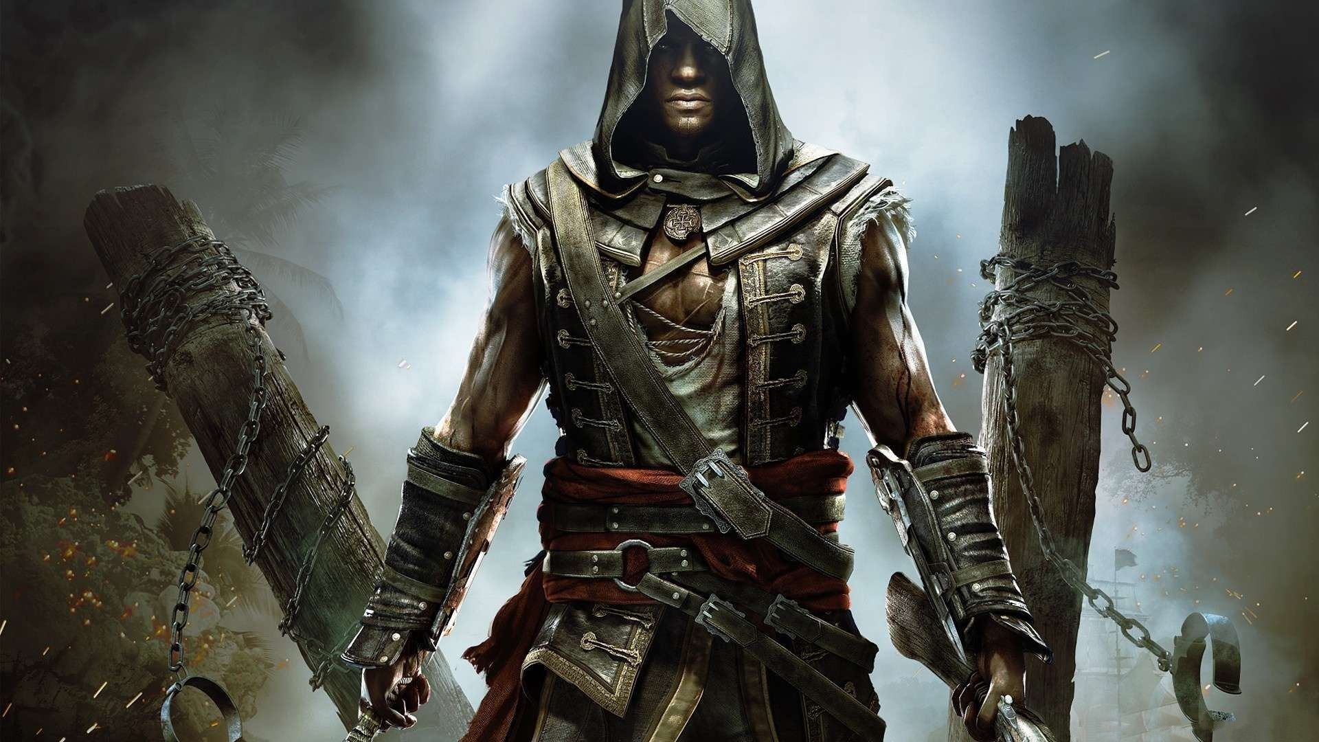 Assassino con cappuccio, spade, 1920x1080 Full HD 1080p, Desktop