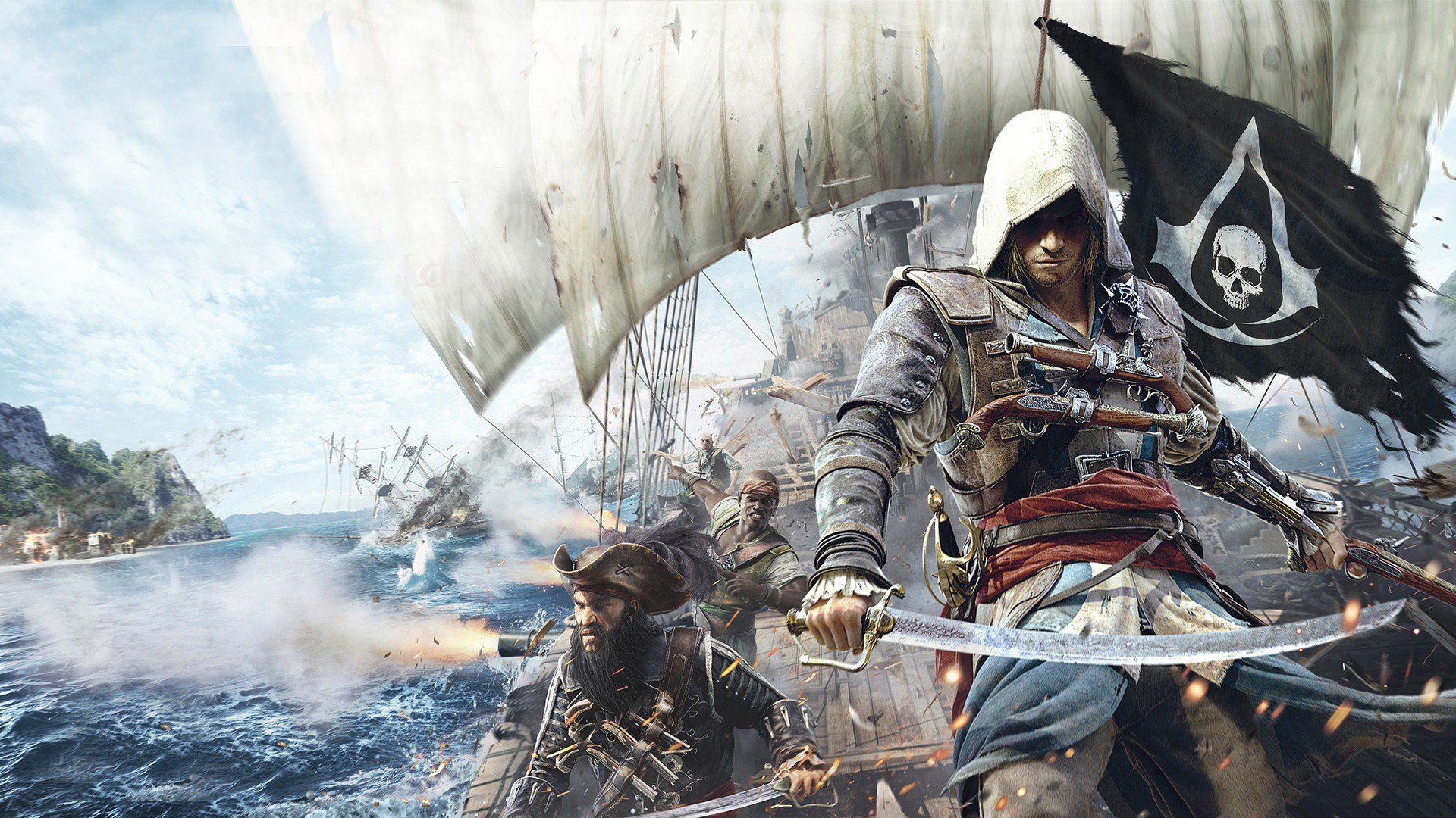 Assassin's Creed Black Flag nave pirata, Ubisoft, 1920x1080 Full HD, PC