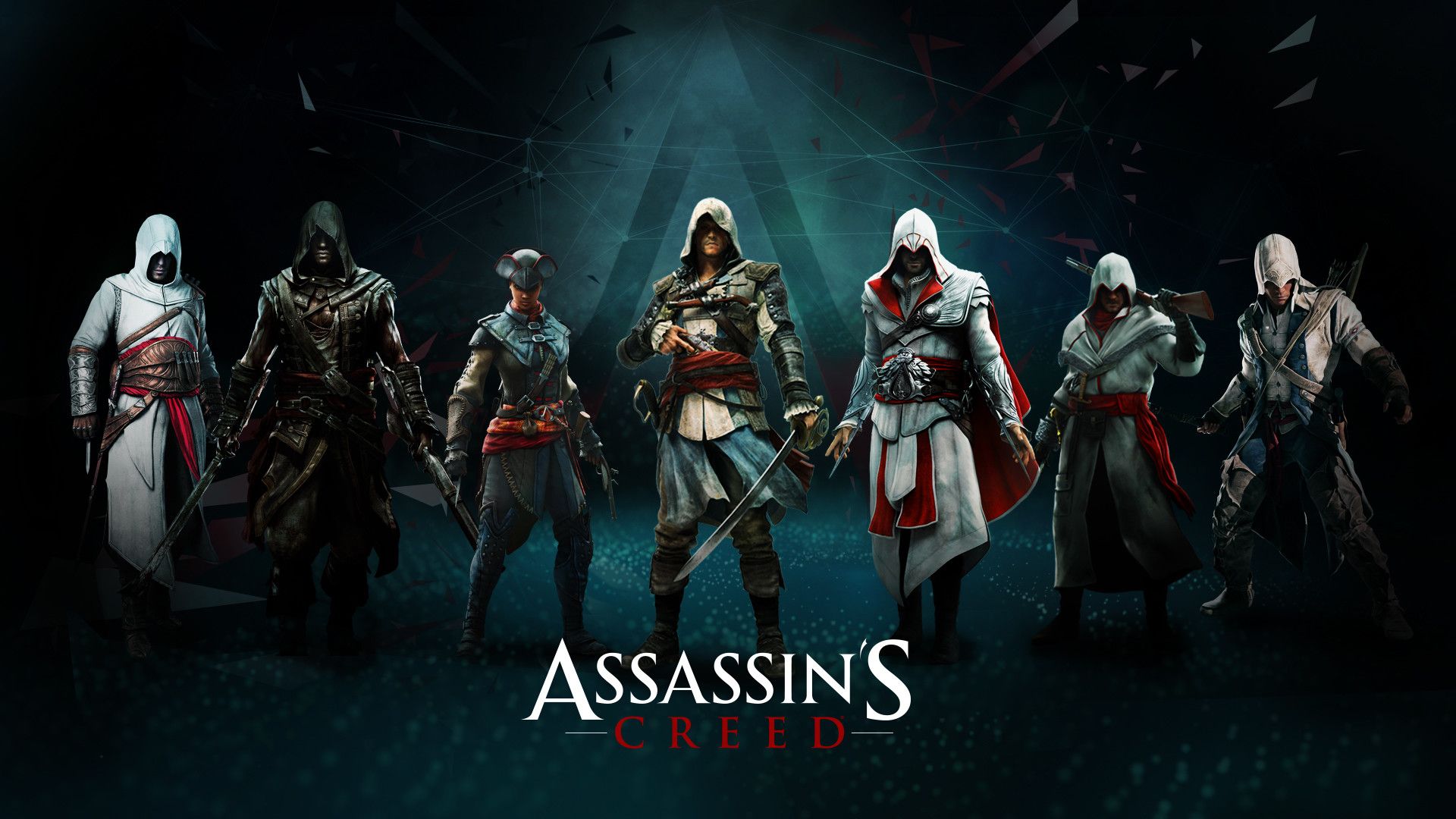 Assassin's Creed personaggi in gruppo, 1920x1080 Full HD, PC Desktop