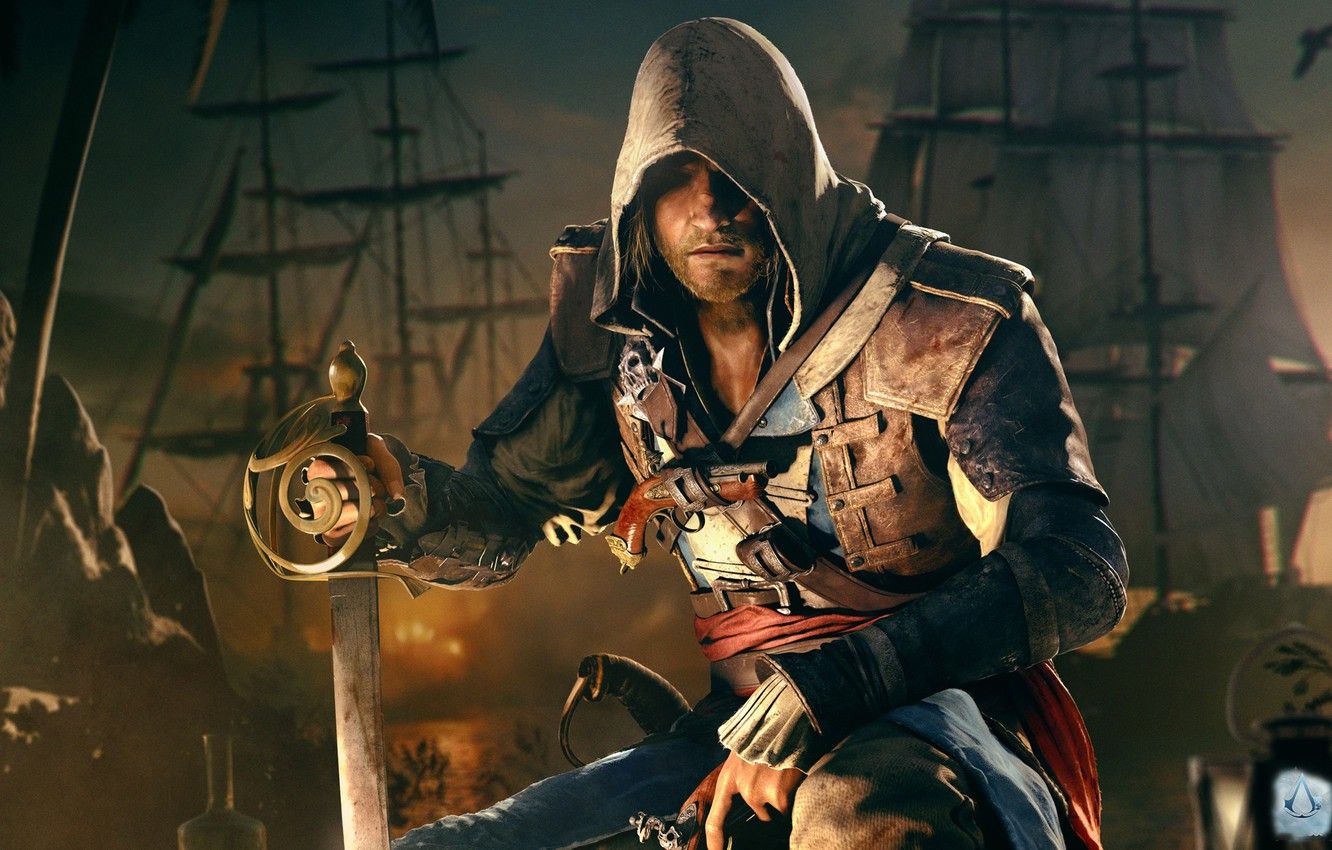 Edward Kenway Assassin's Creed Black Flag, 1332x850 HD, Notebook Gaming