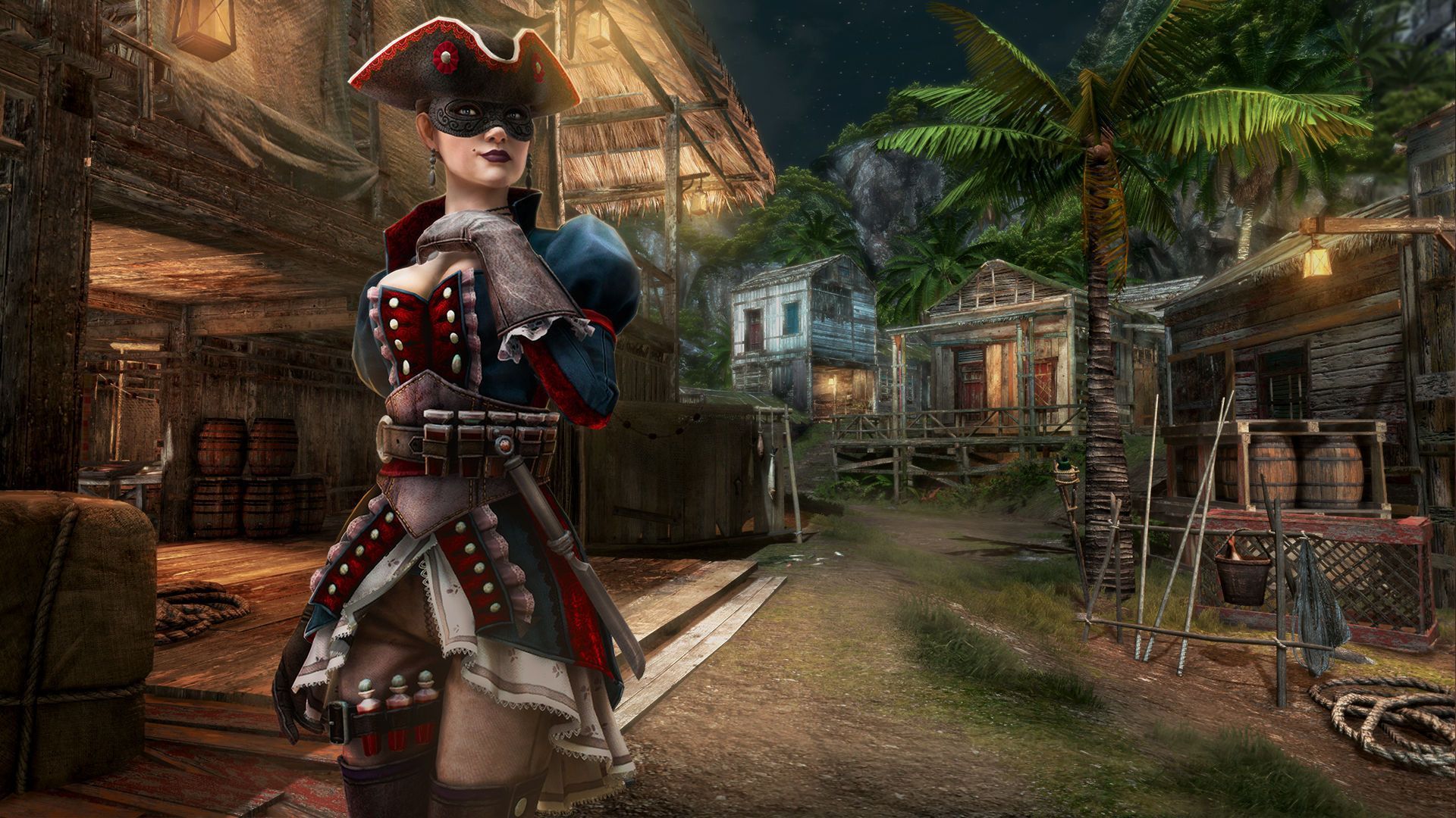 Assassino pirata donna, villaggio, 1920x1080 Full HD 1080p, PC Desktop
