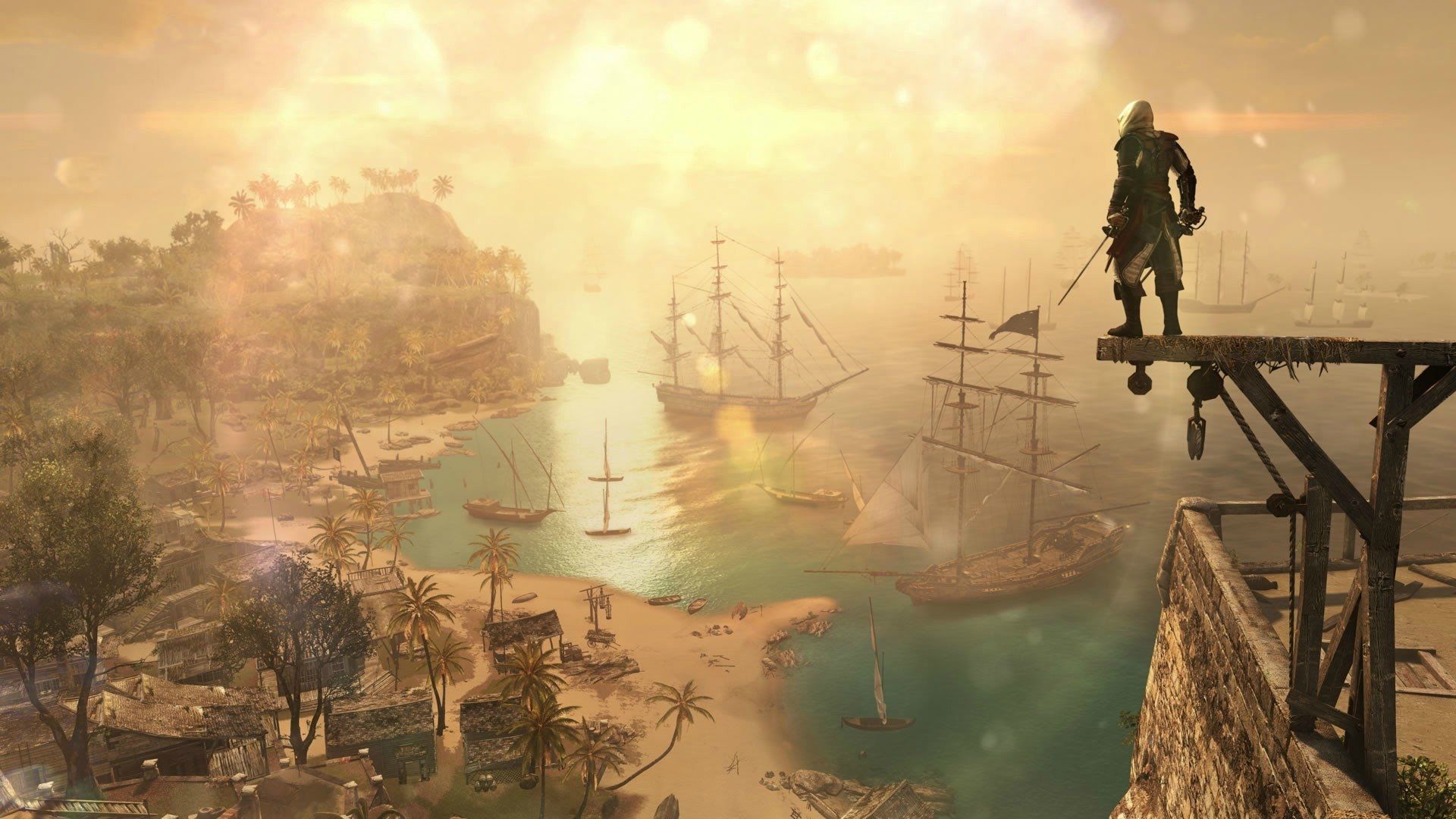 Assassin's Creed Black Flag baia, 1920x1080 Full HD, PC